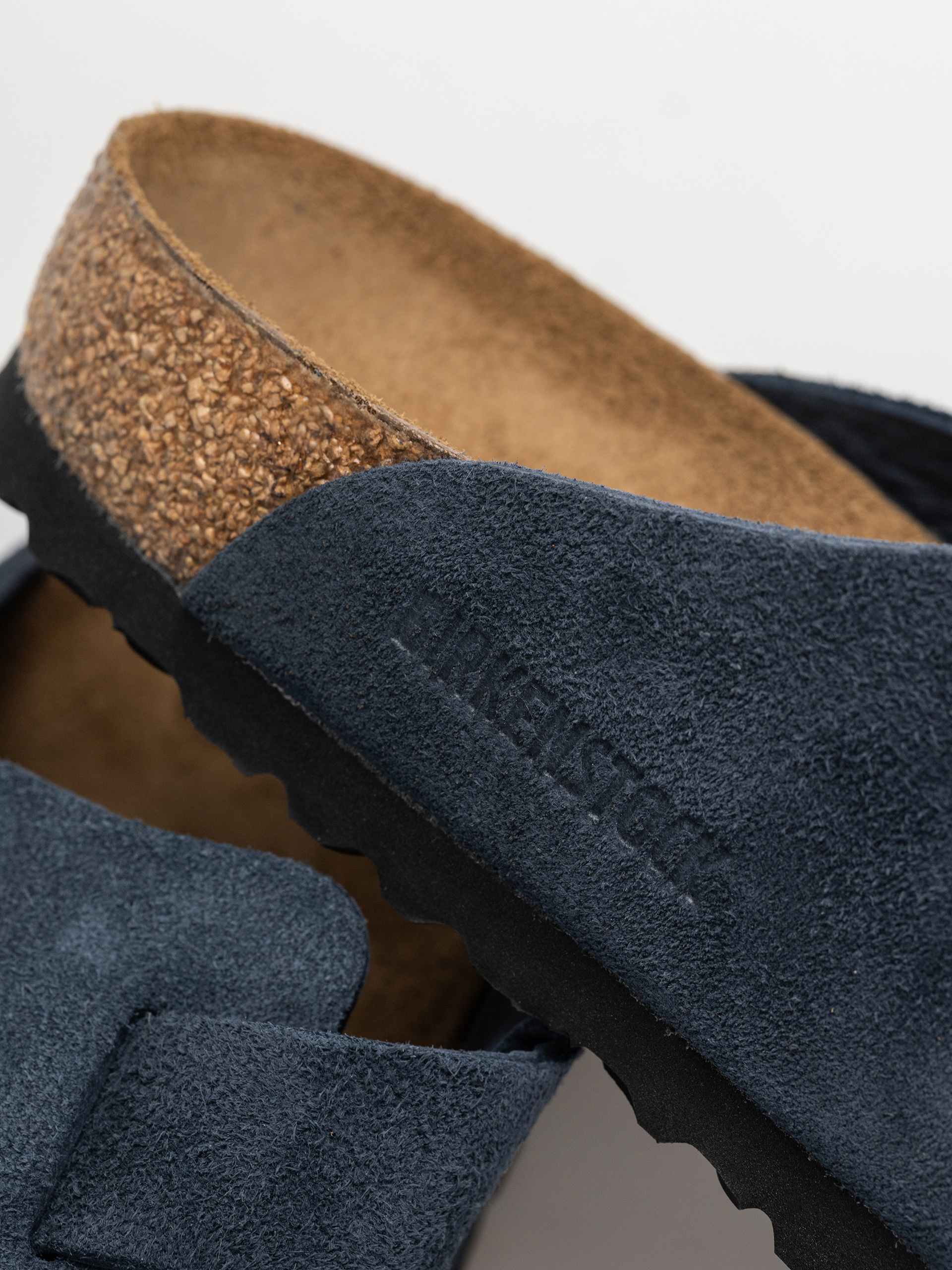 Šľapky Birkenstock Boston Suede Leather Regular (new navy)