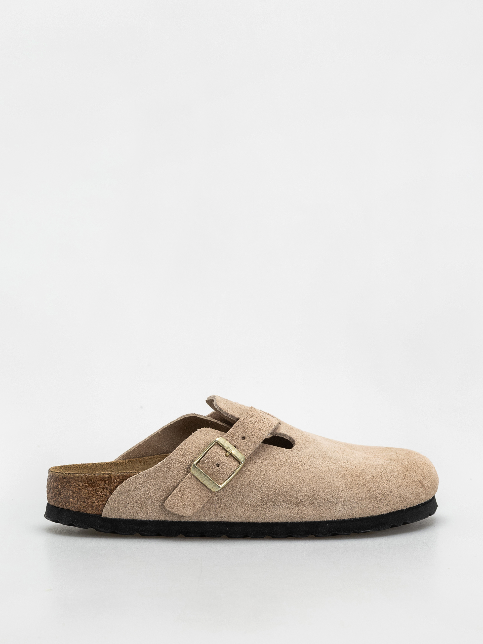 Šľapky Birkenstock Boston Suede Leather Narrow Wmn (sandcastle)