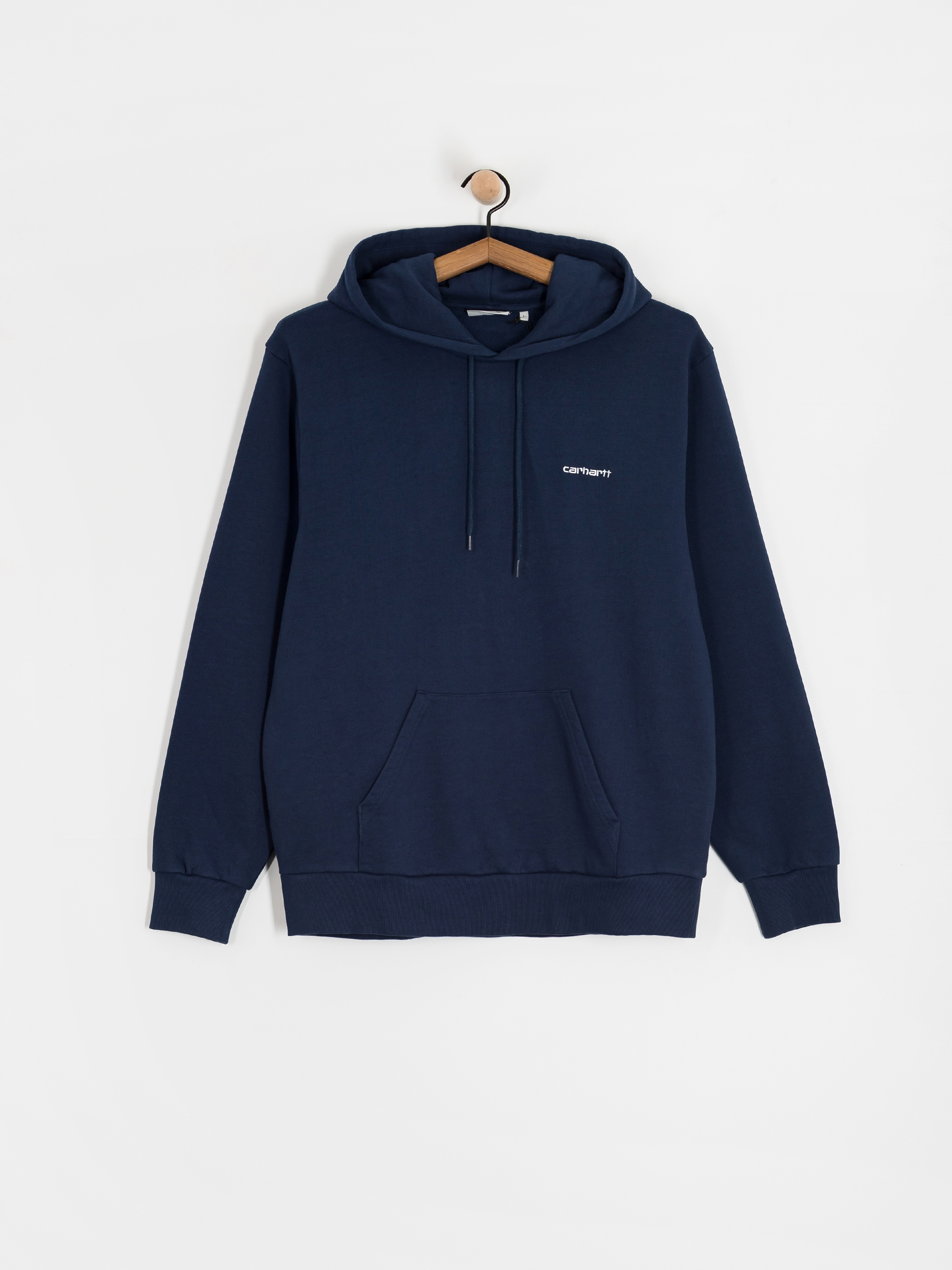 Mikina s kapucňou Carhartt WIP Script Embroidery HD (jupiter/white)