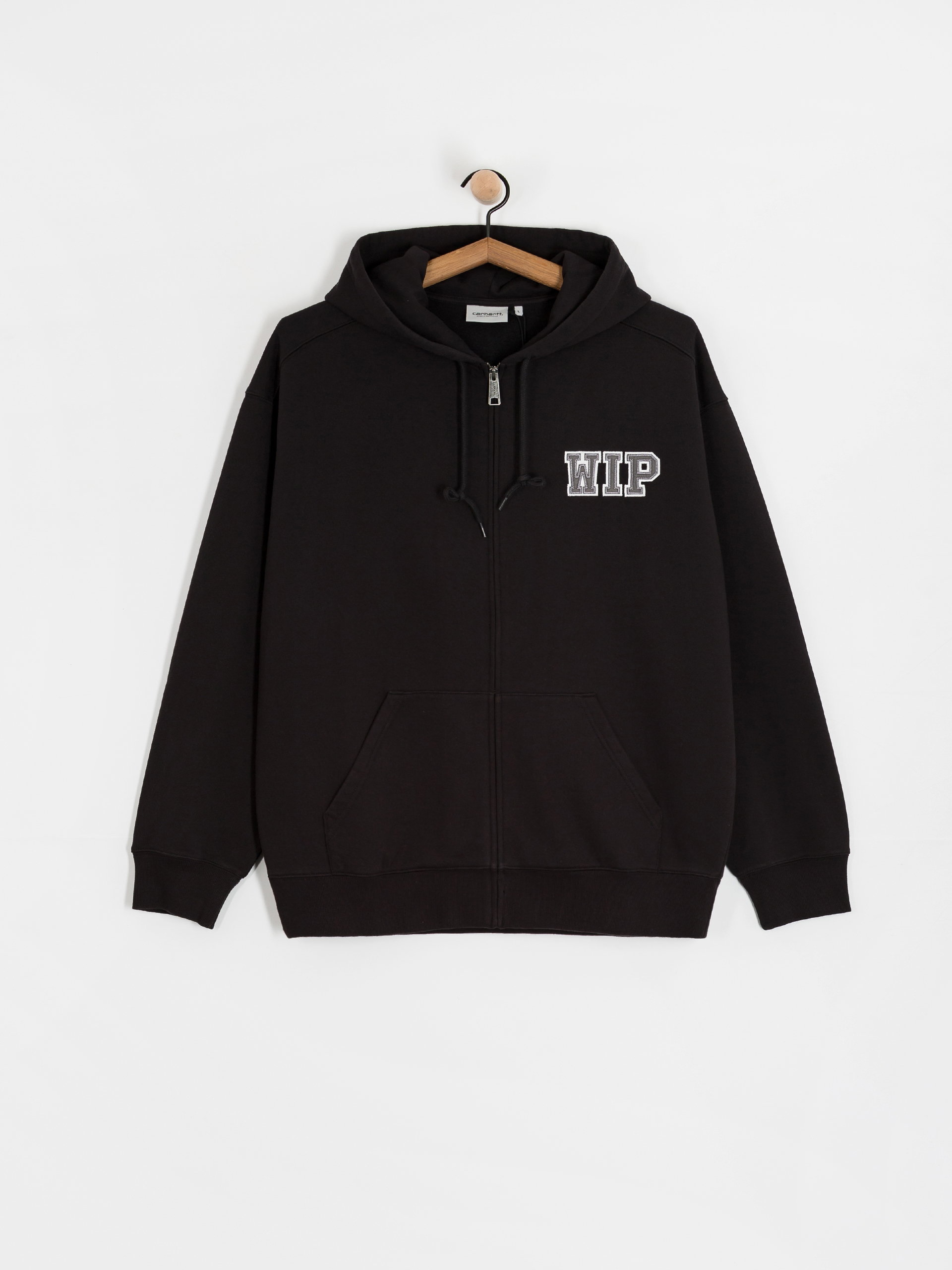 Mikina s kapucňou Carhartt WIP Mini Wip ZHD (black/stone washed)