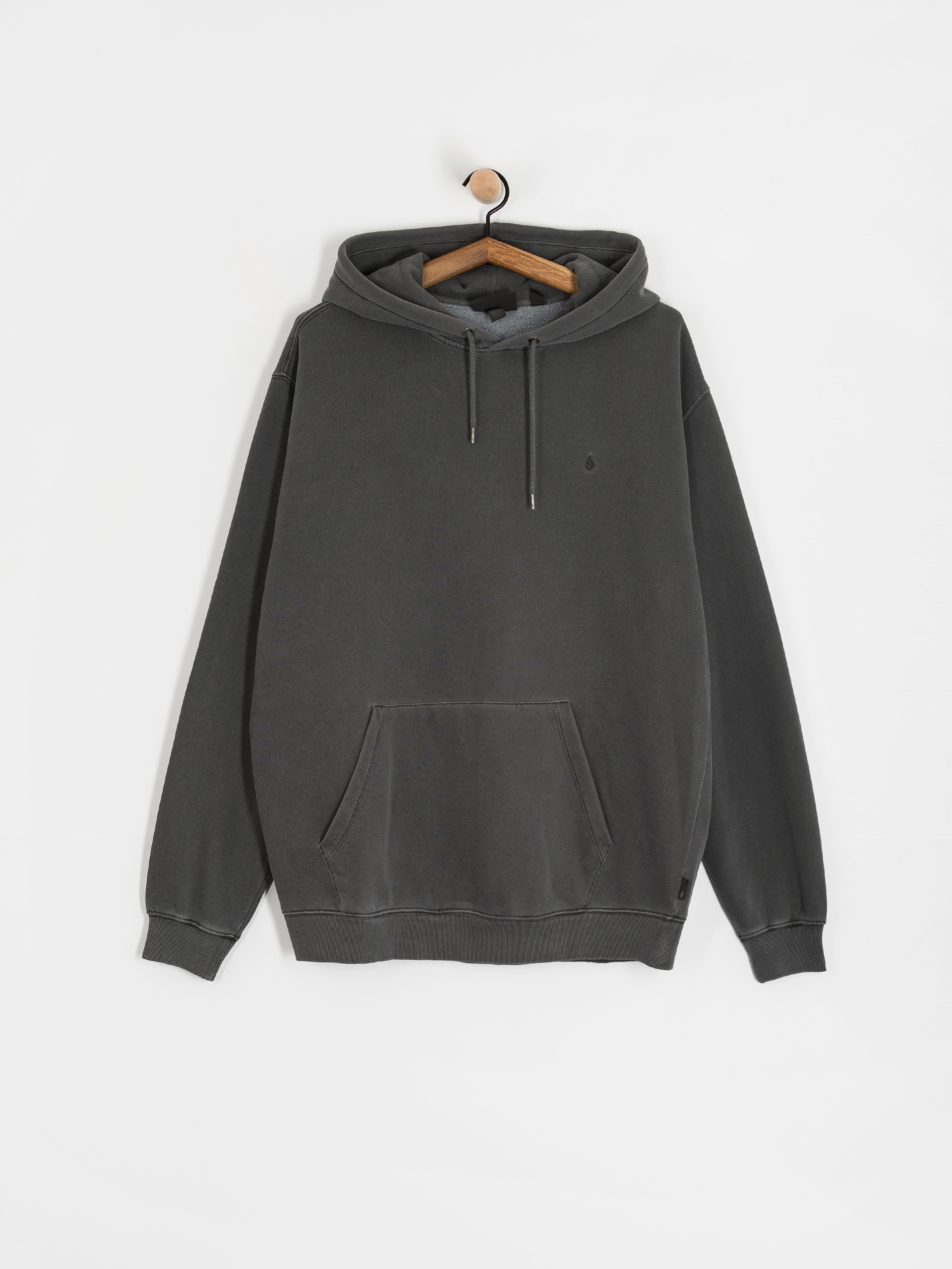 Mikina s kapucňou Volcom Single Stone Pw HD (asphalt black)