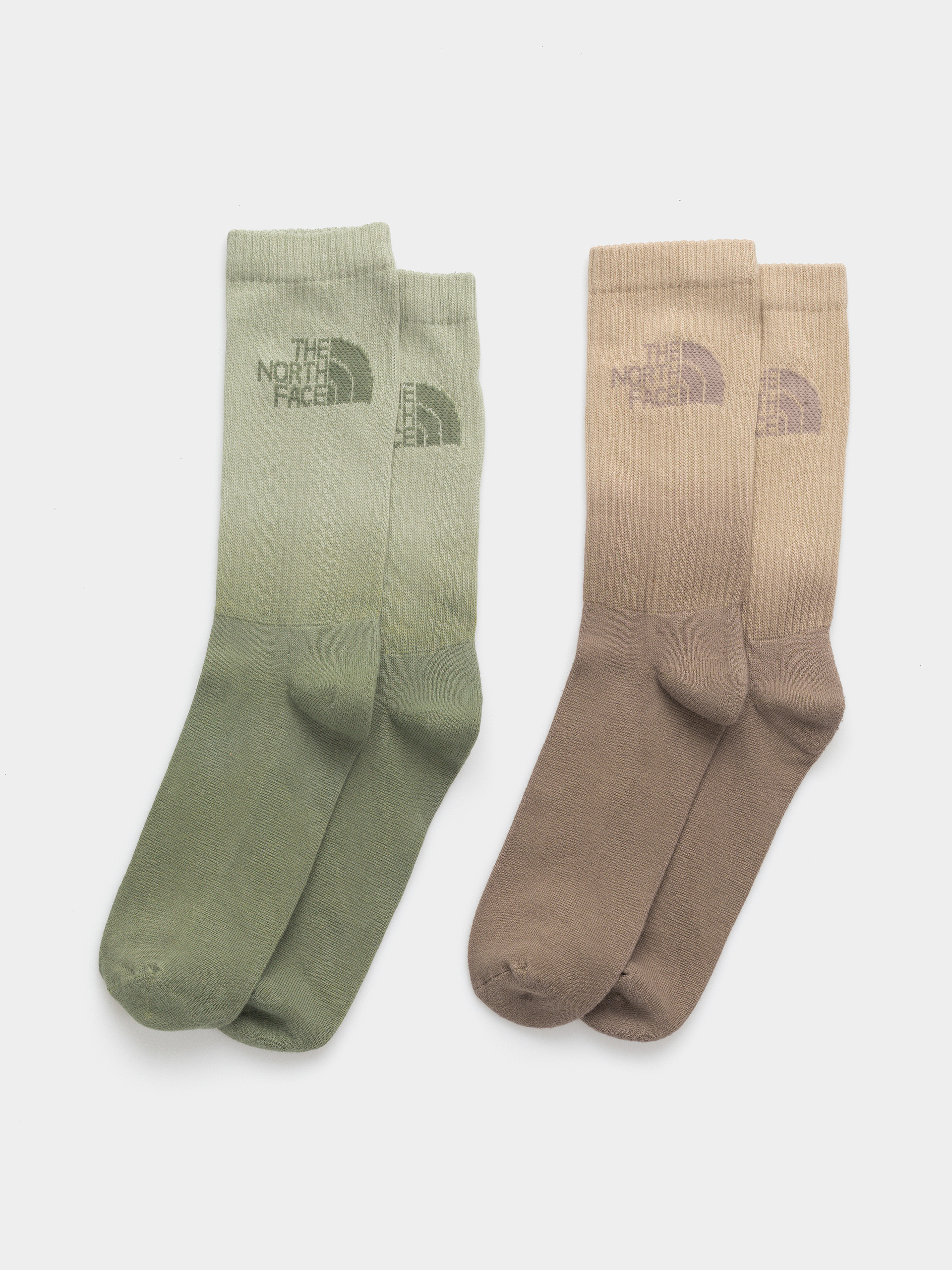 Ponožky The North Face Everyday Crew Dip Dye 2P (bark mist/slate moss/mo)
