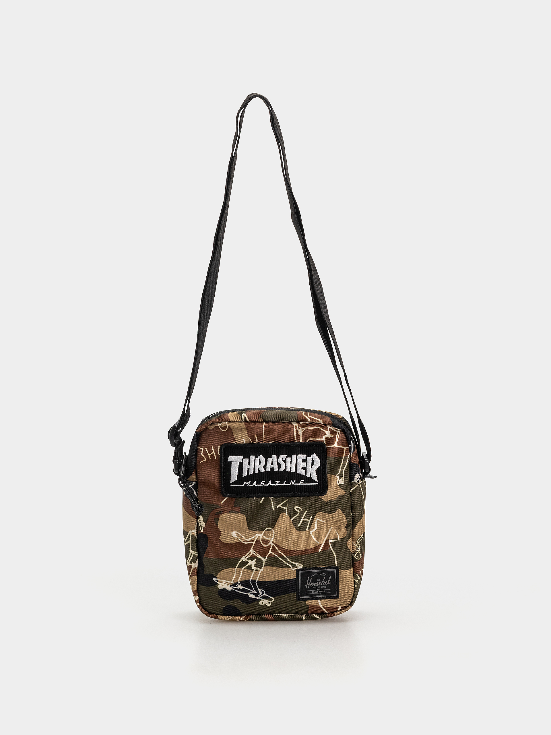 Tau0161ka Herschel Supply Co. X Thrasher Gonz Heritage Crossbody (woodland camo)