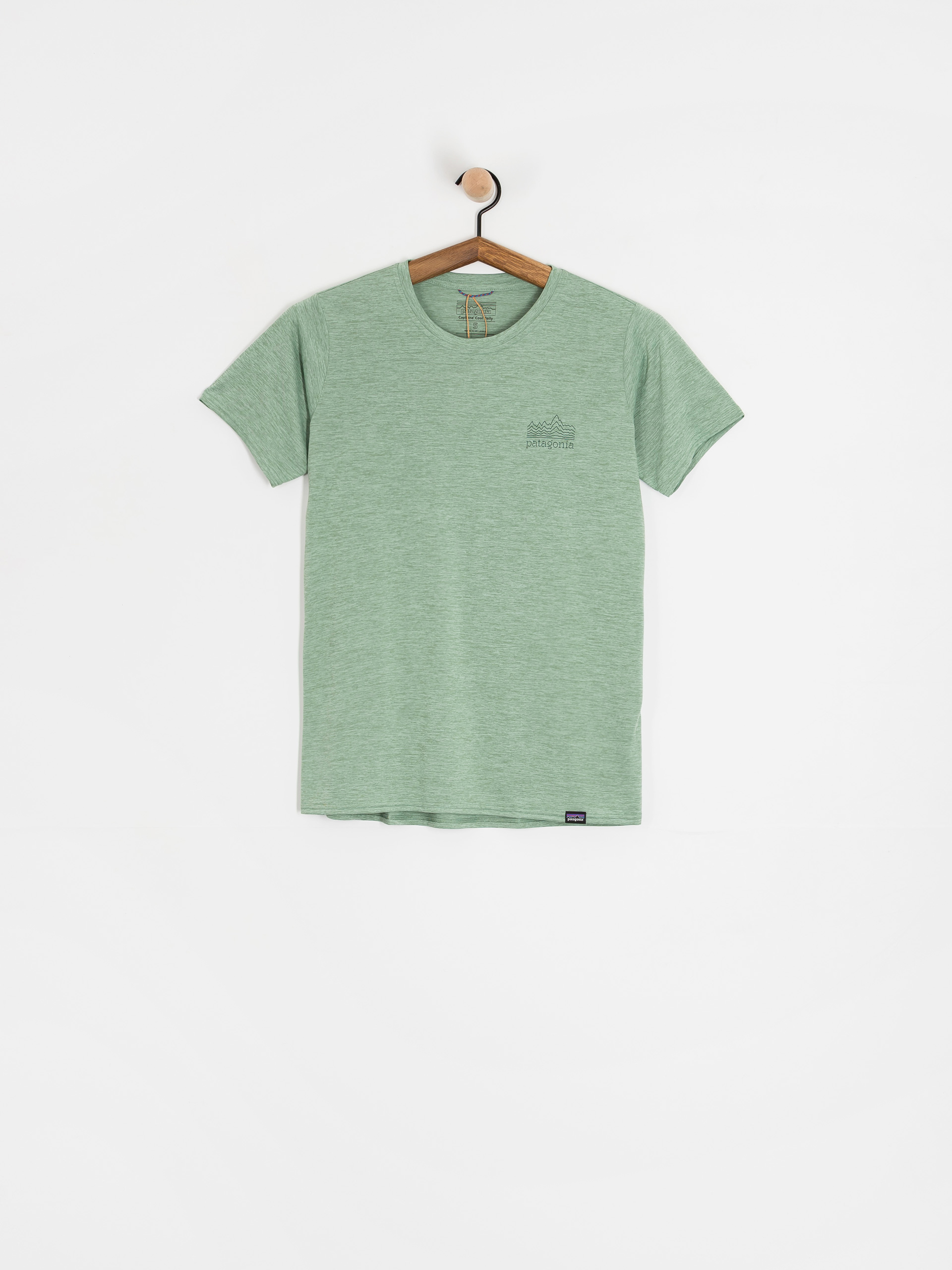 Tričko Patagonia Cap Cool Daily Graphic Wmn (strataspire ellwood green x-dye)