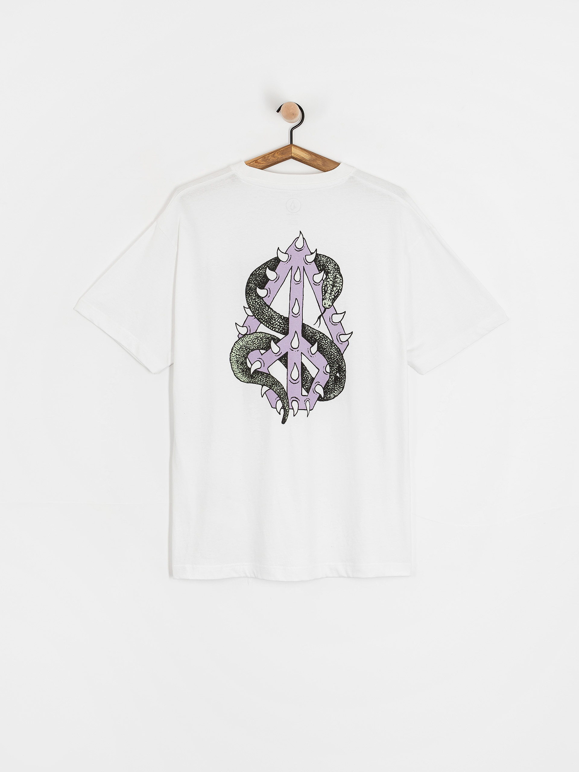 Tričko Volcom Snake Peace Lse (white)