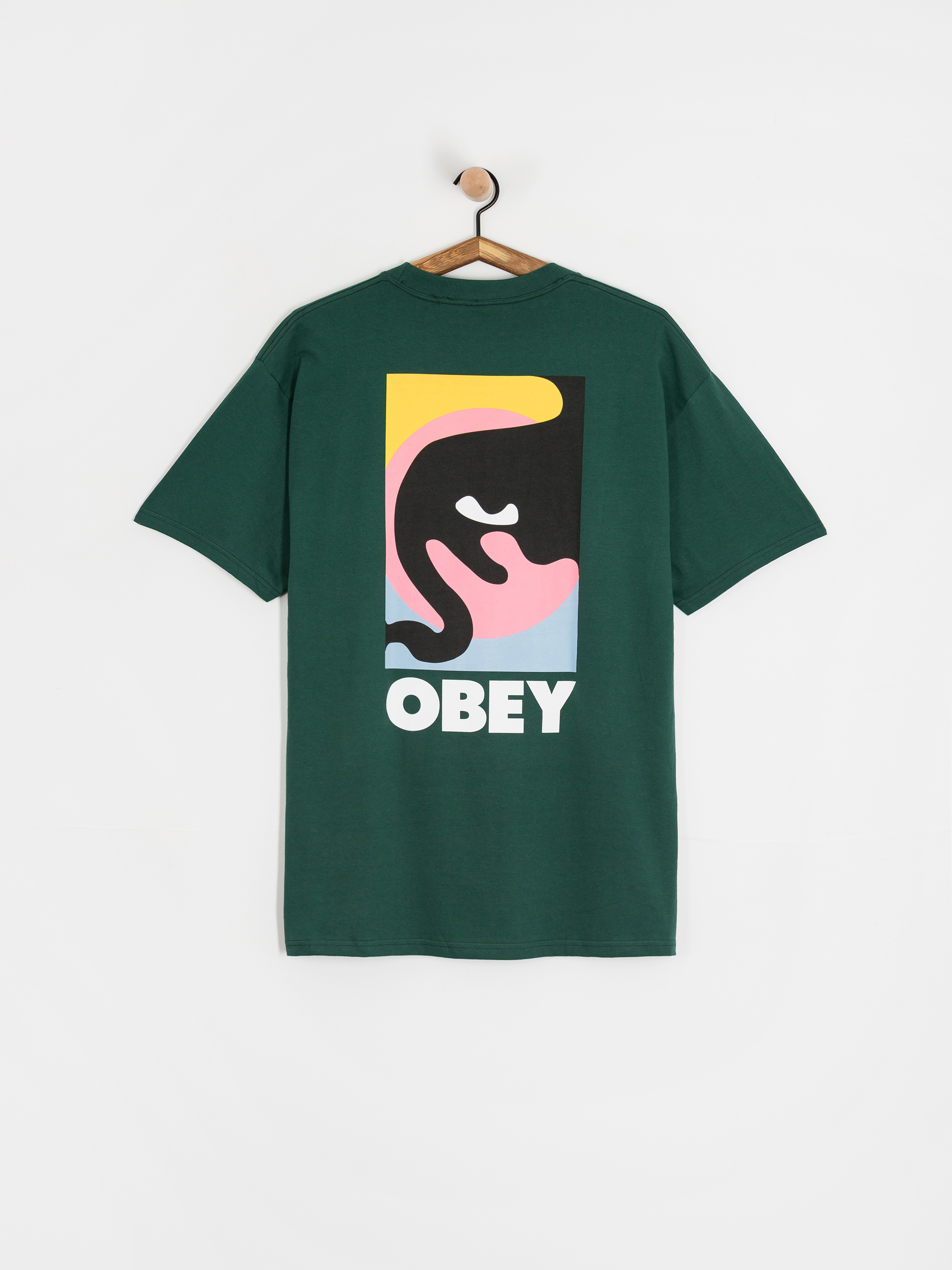 Tričko OBEY Obey Quarter Icon (rainforest)