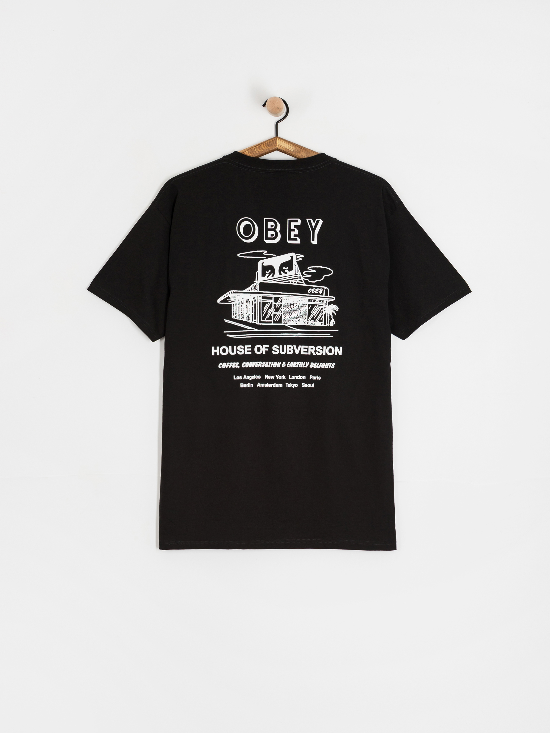 Tričko OBEY Obey House Of Subversion (black)