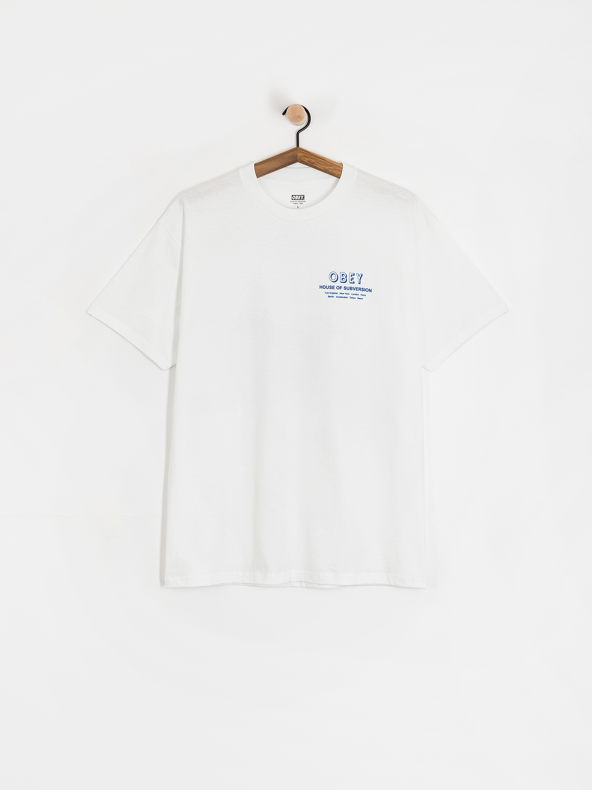 Tričko OBEY Obey House Of Subversion (white)