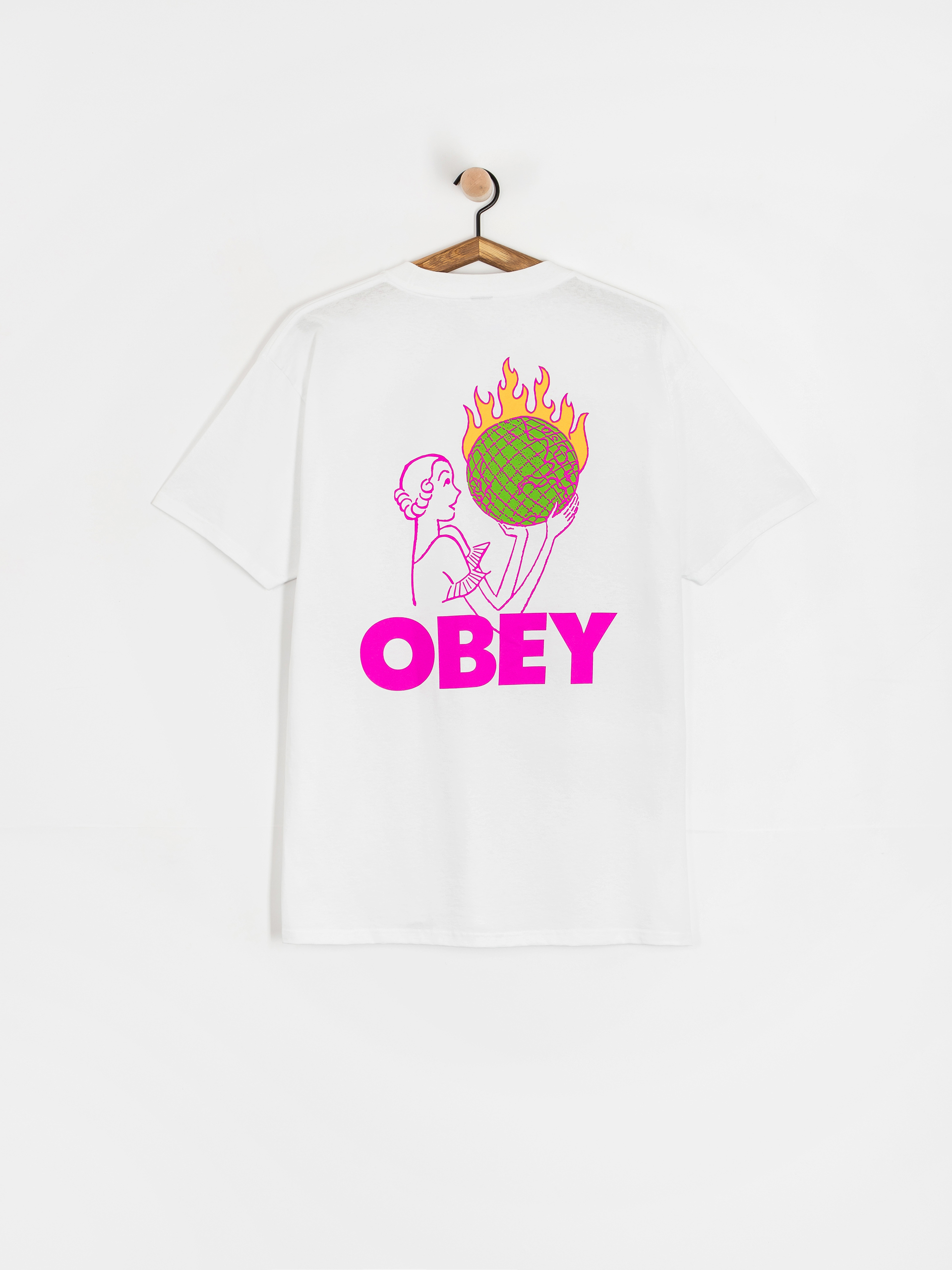 Tričko OBEY Obey World In Flames