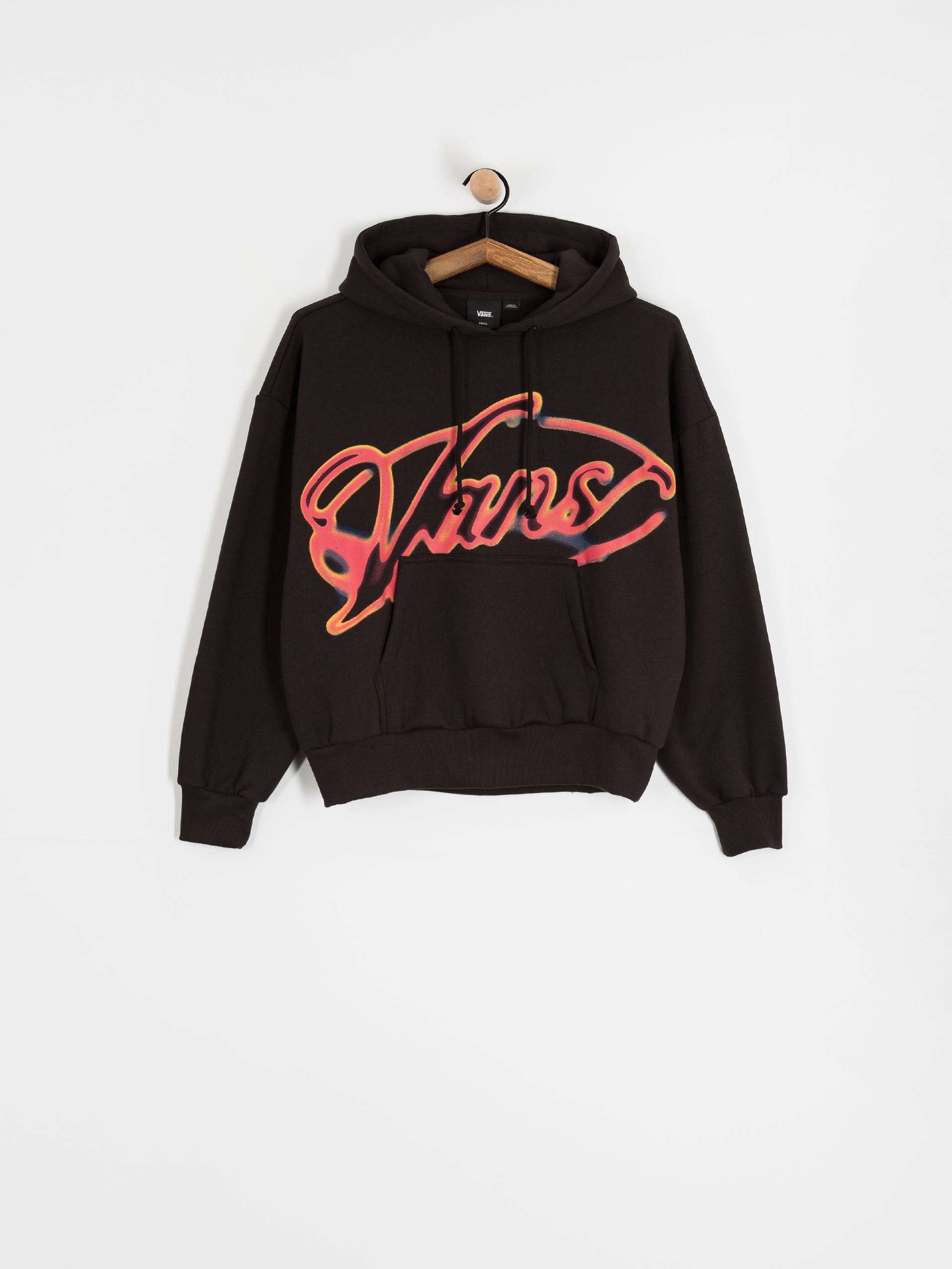 Mikina s kapucňou Vans Outer Ring Retro HD Wmn (black)