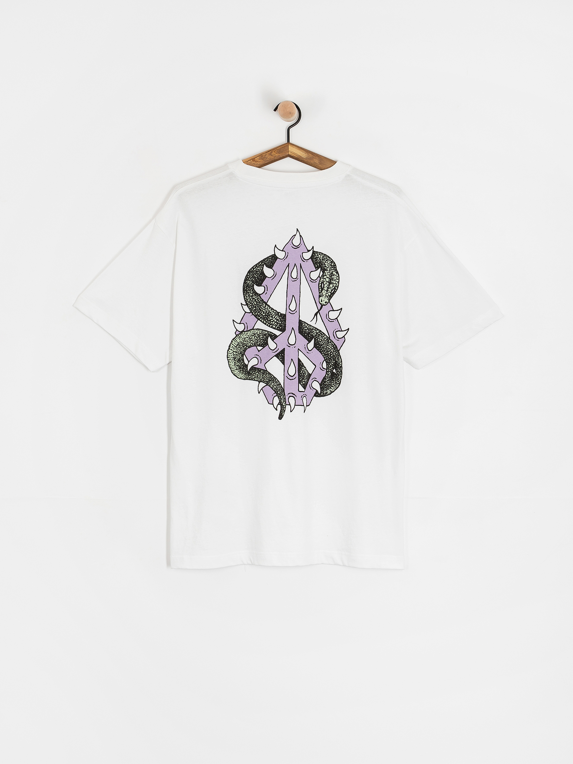 Tričko Volcom Snake Peace Lse (white)