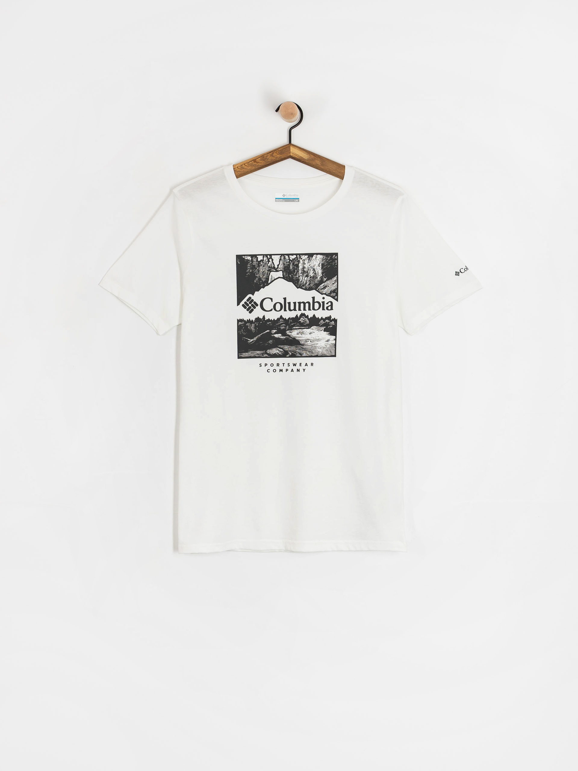 Tričko Columbia Csc Seasonal Logo (white/waterscape)