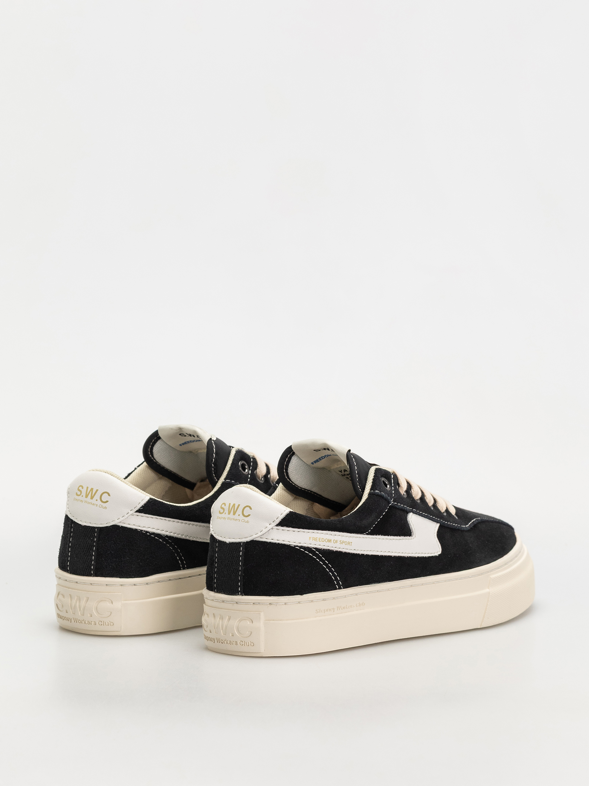 Topánky Stepney Workers Club Dellow S-Strike (suede black/white)