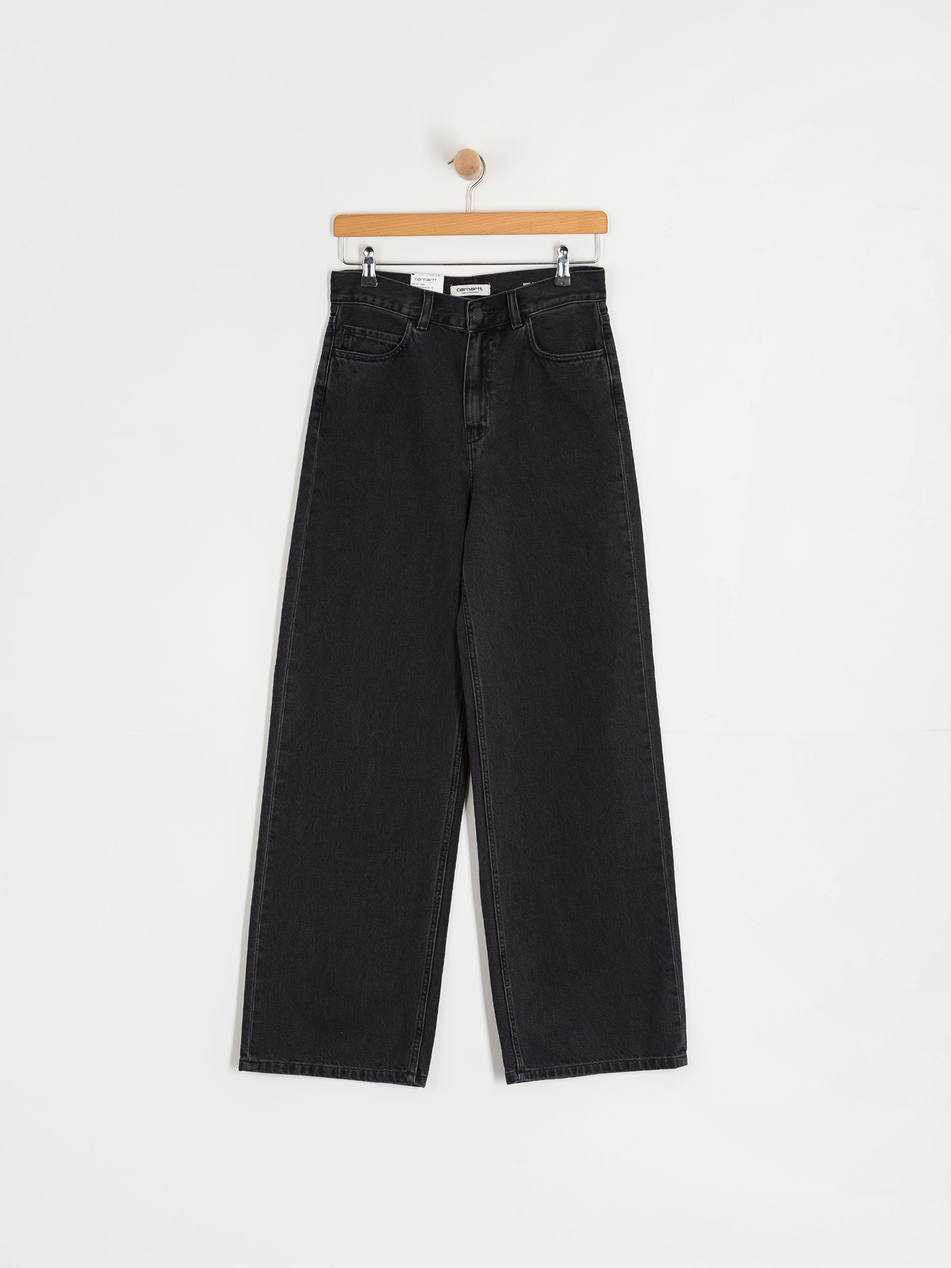 Nohavice Carhartt WIP Jane Wmn (black/heavy stone wash)