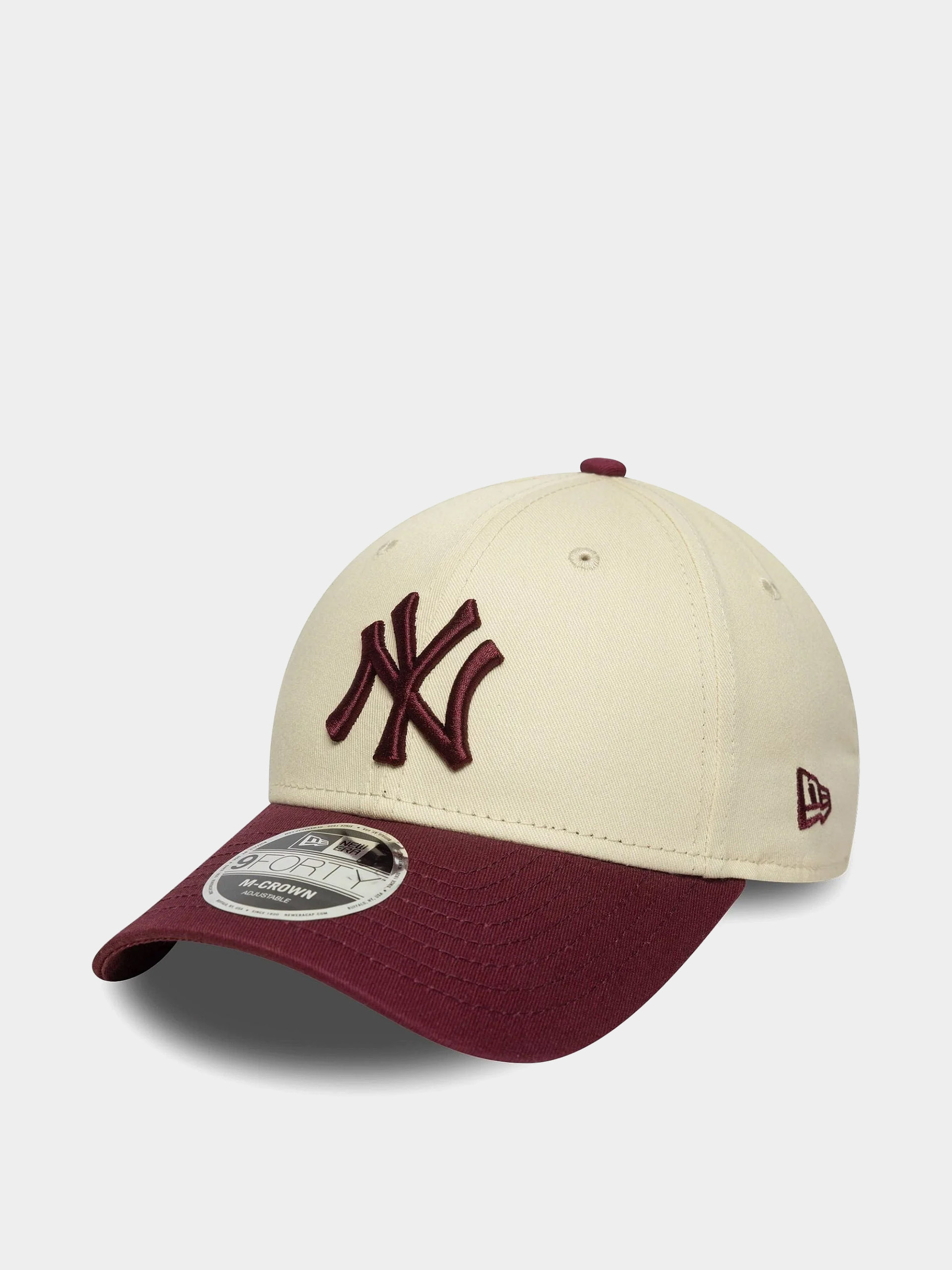 Šiltovka New Era Ws Patch 9Forty Mc New York Yankees (light cream/burgundy)