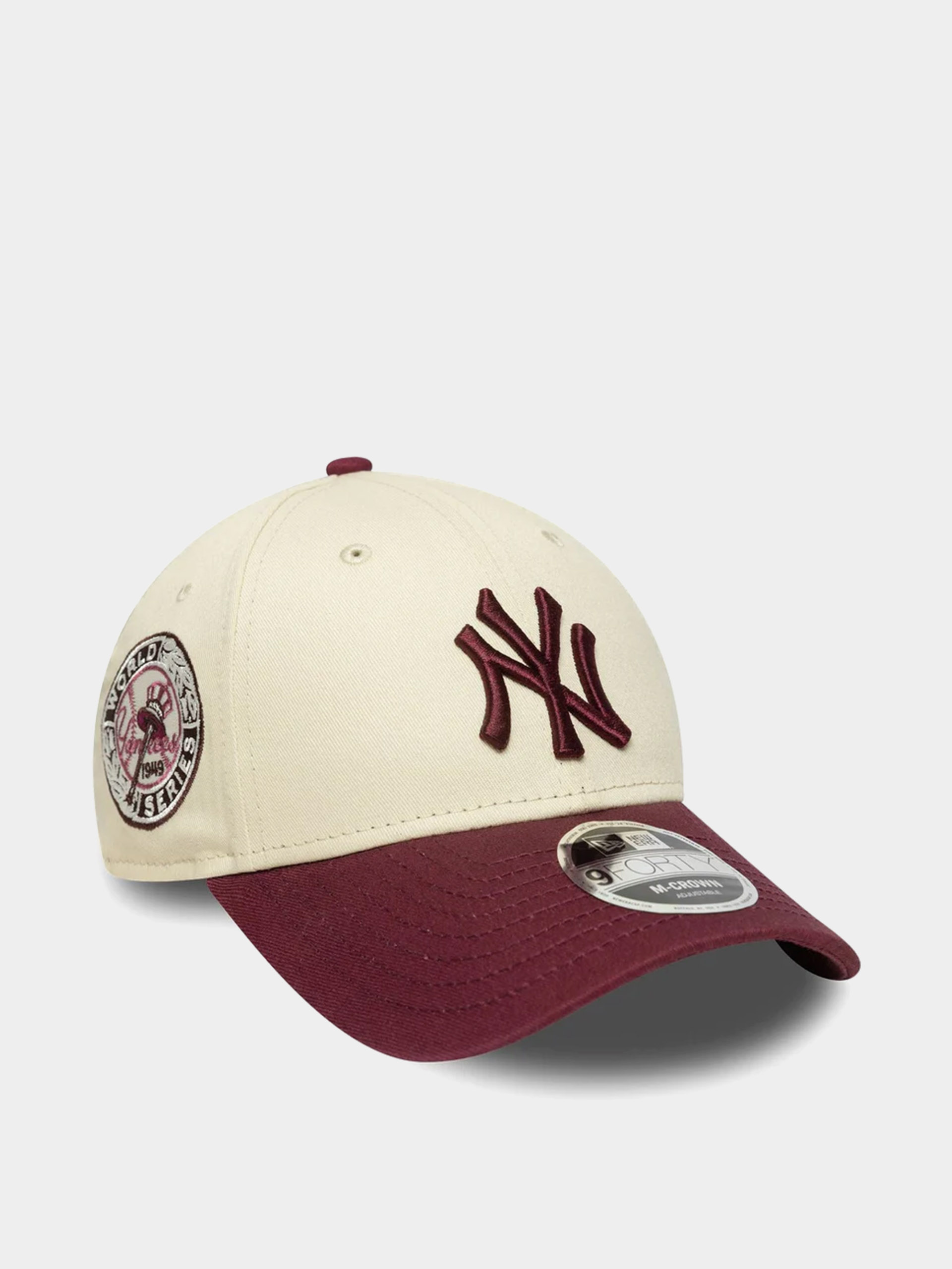 Šiltovka New Era Ws Patch 9Forty Mc New York Yankees (light cream/burgundy)