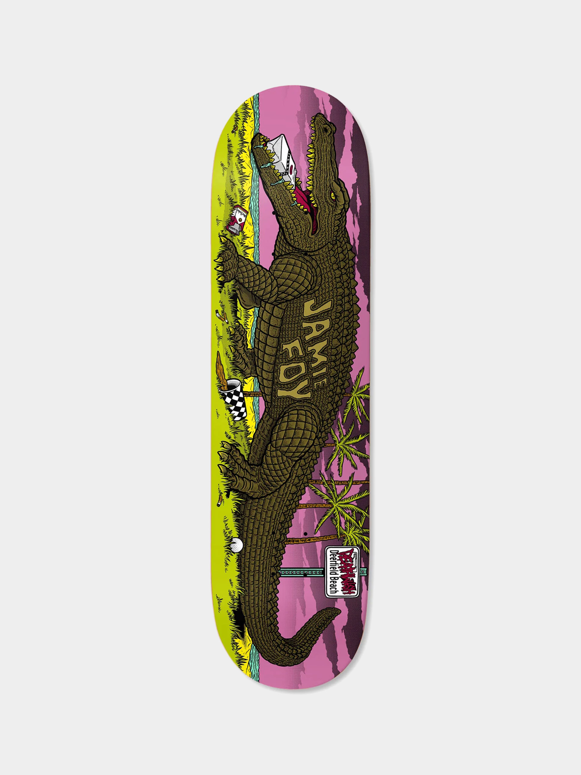 Doska Deathwish Deerfield Mascot (pink/green)