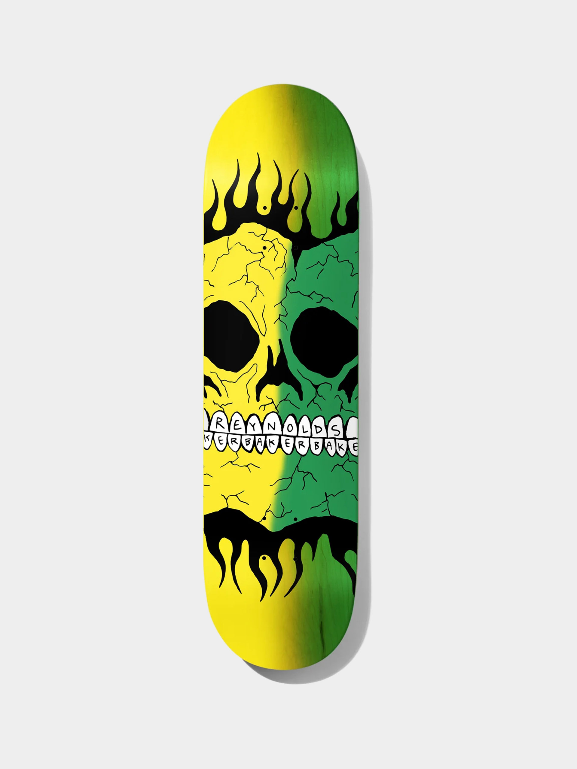 Doska Baker Rasta Skull (yellow/green)