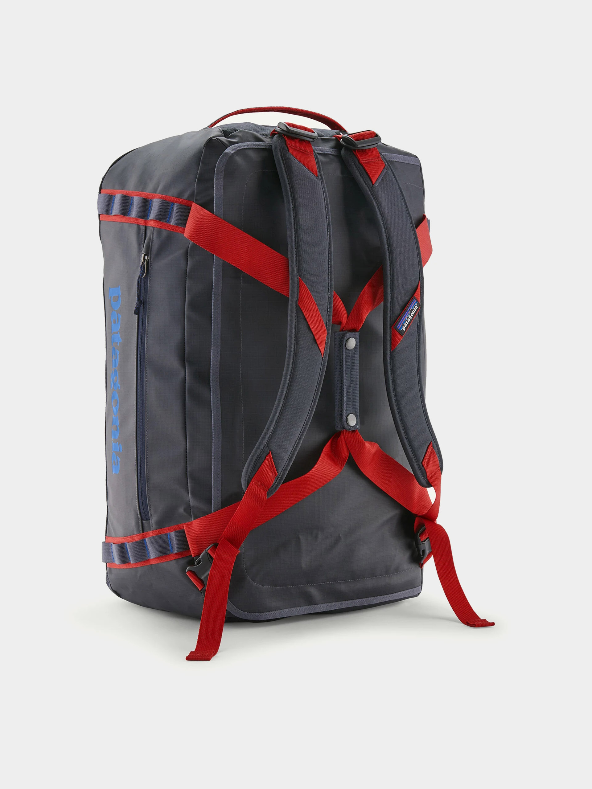 Taška Patagonia Black Hole Duffel 55L (smolder blue w/amanita red)