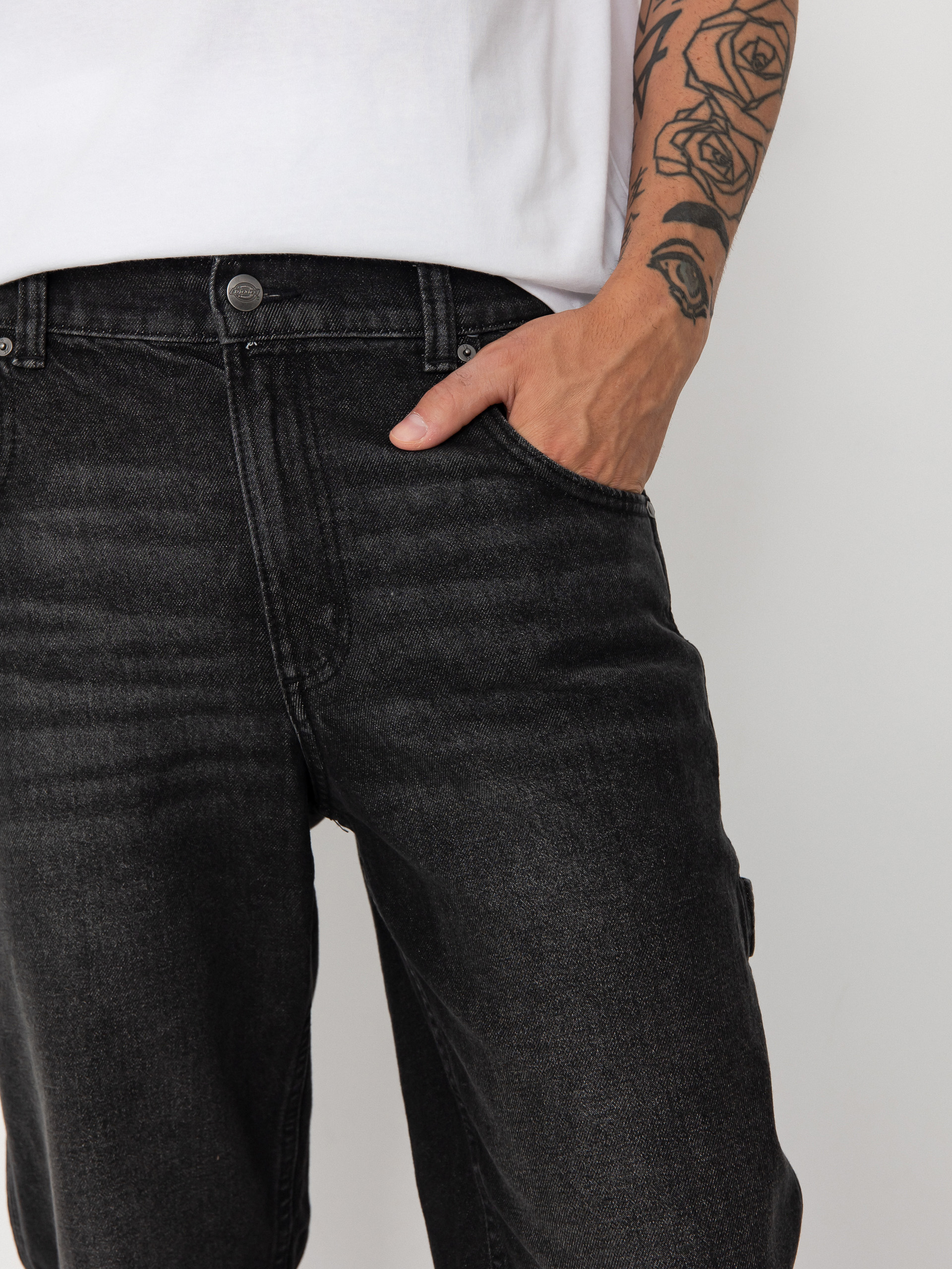 Nohavice Dickies Garyville (black wash faded)