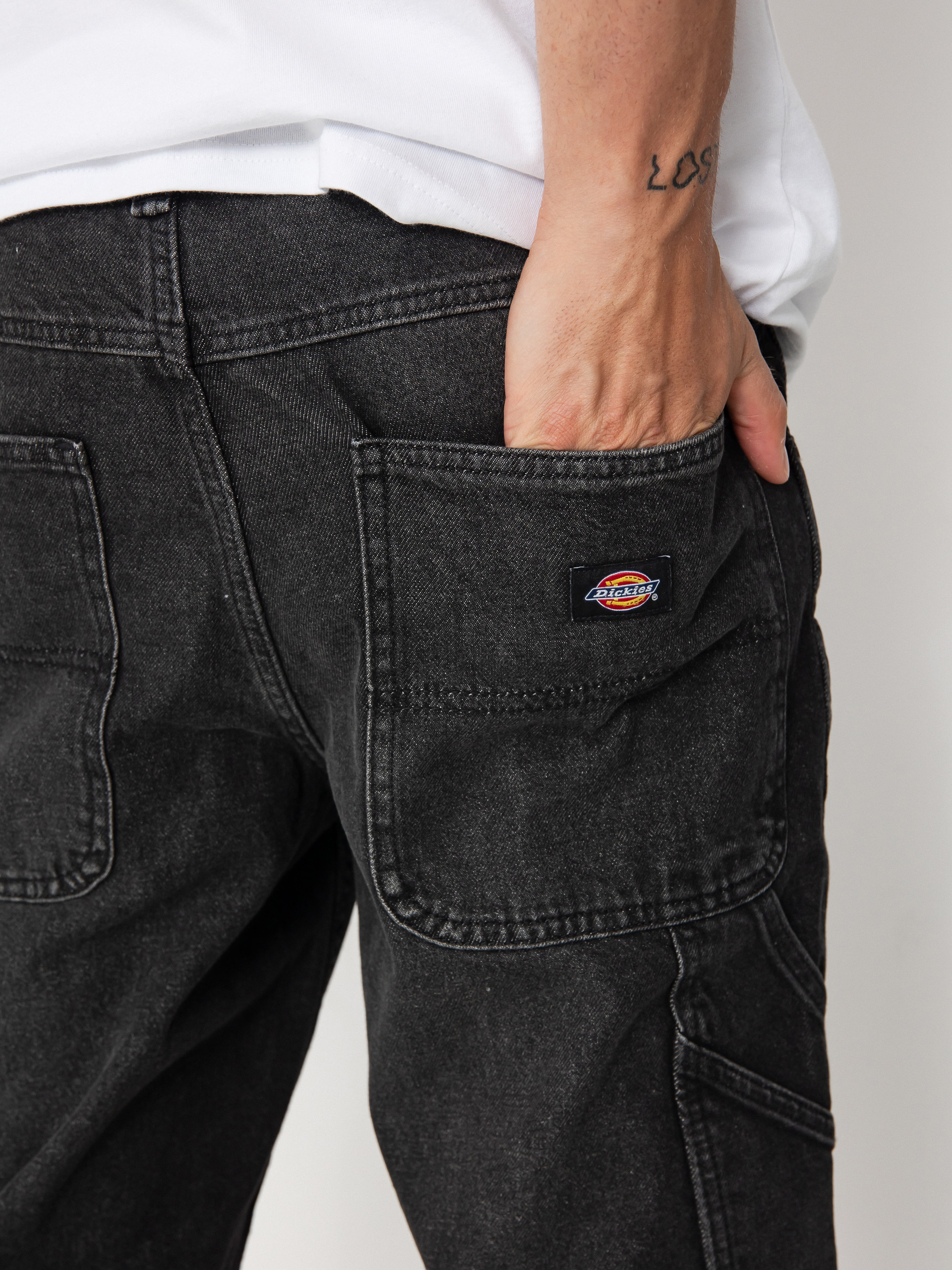 Nohavice Dickies Garyville (black wash faded)