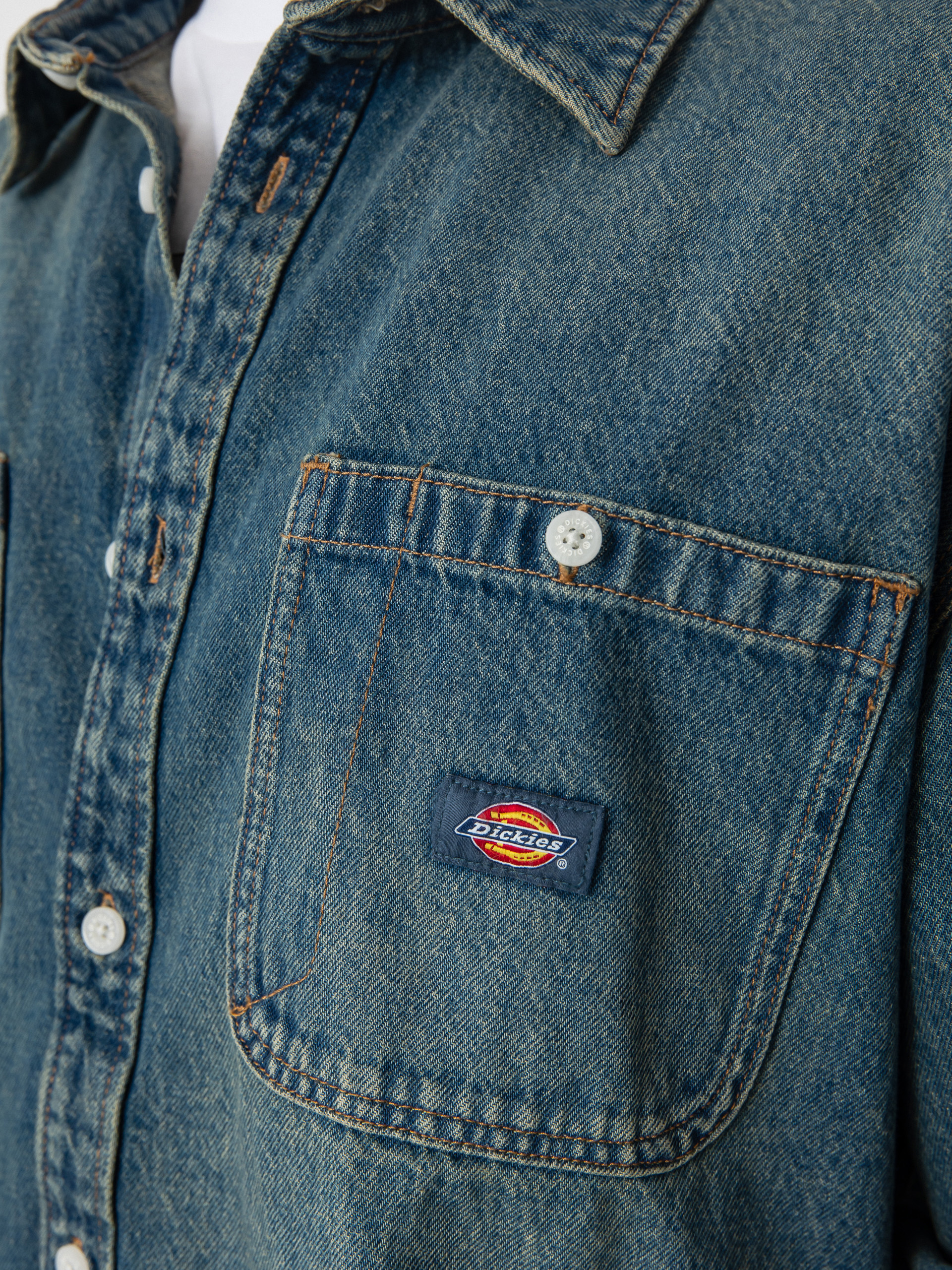 Košeľa Dickies Mechanic (khaki tinted blue)