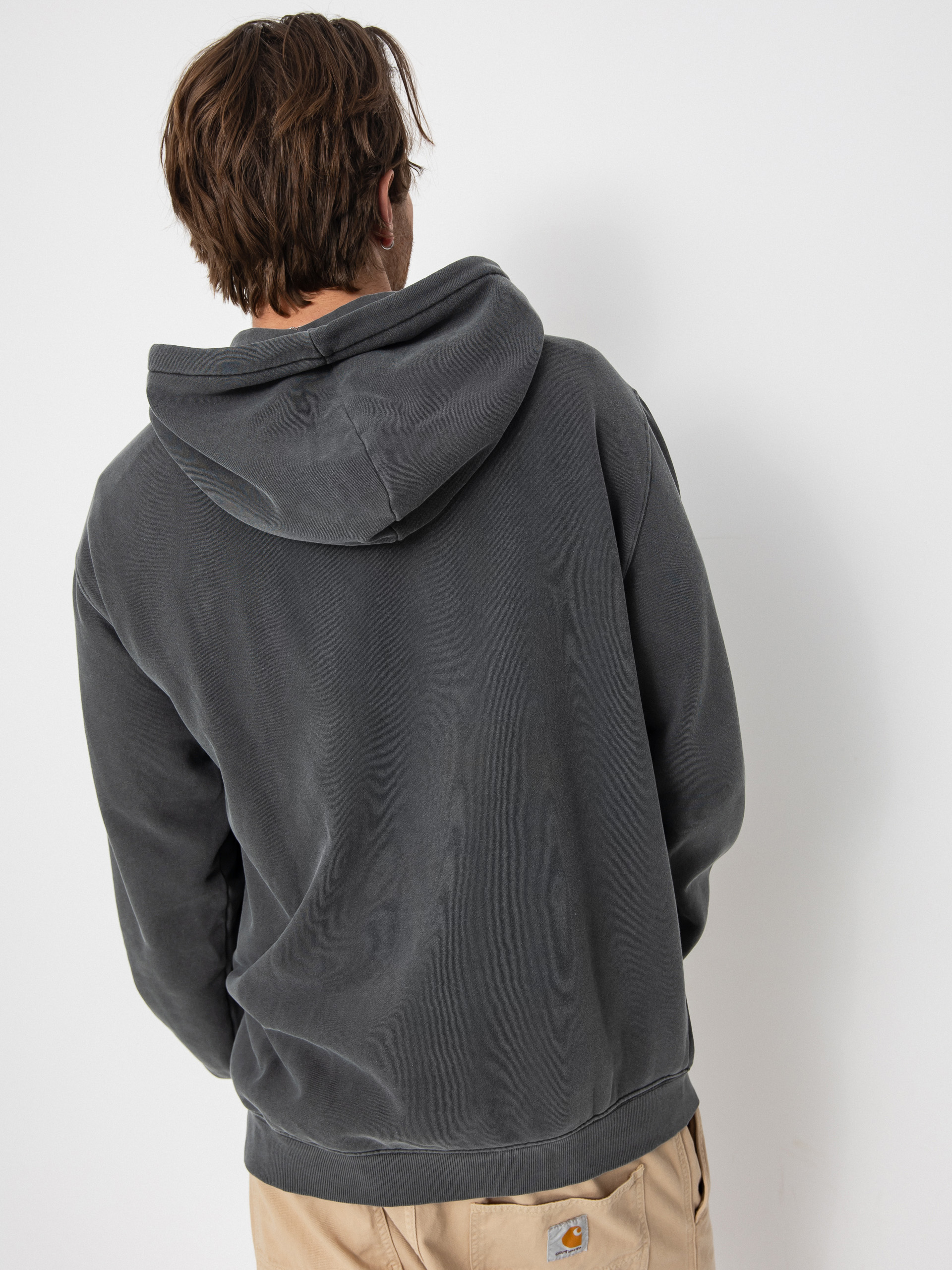 Mikina s kapucňou Volcom Single Stone Pw HD (asphalt black)