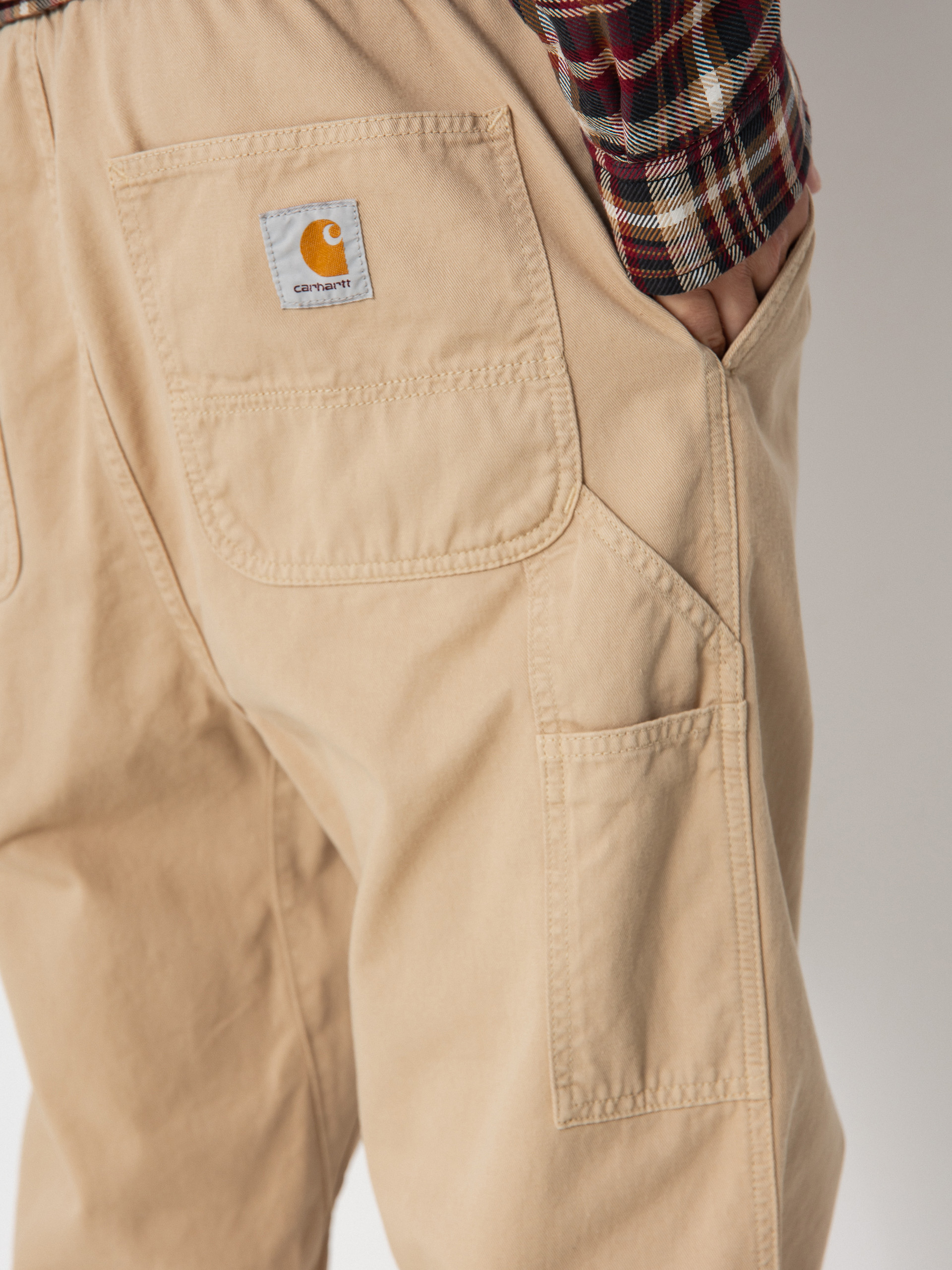 Nohavice Carhartt WIP Flint (wall/garment dyed)