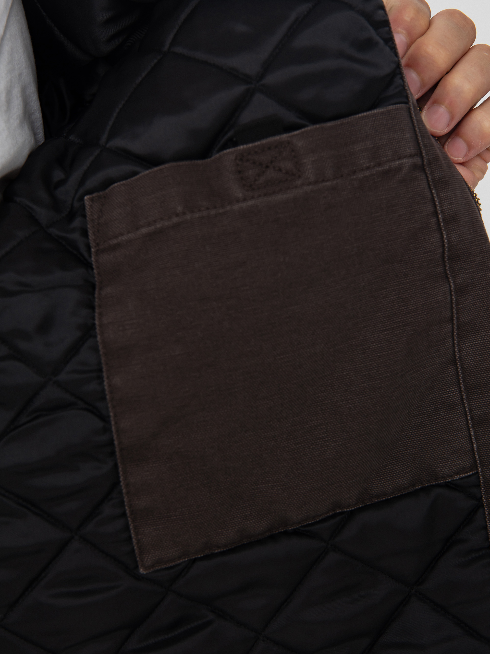 Bunda Carhartt WIP OG Detroit (tobacco/black/stone canvas)