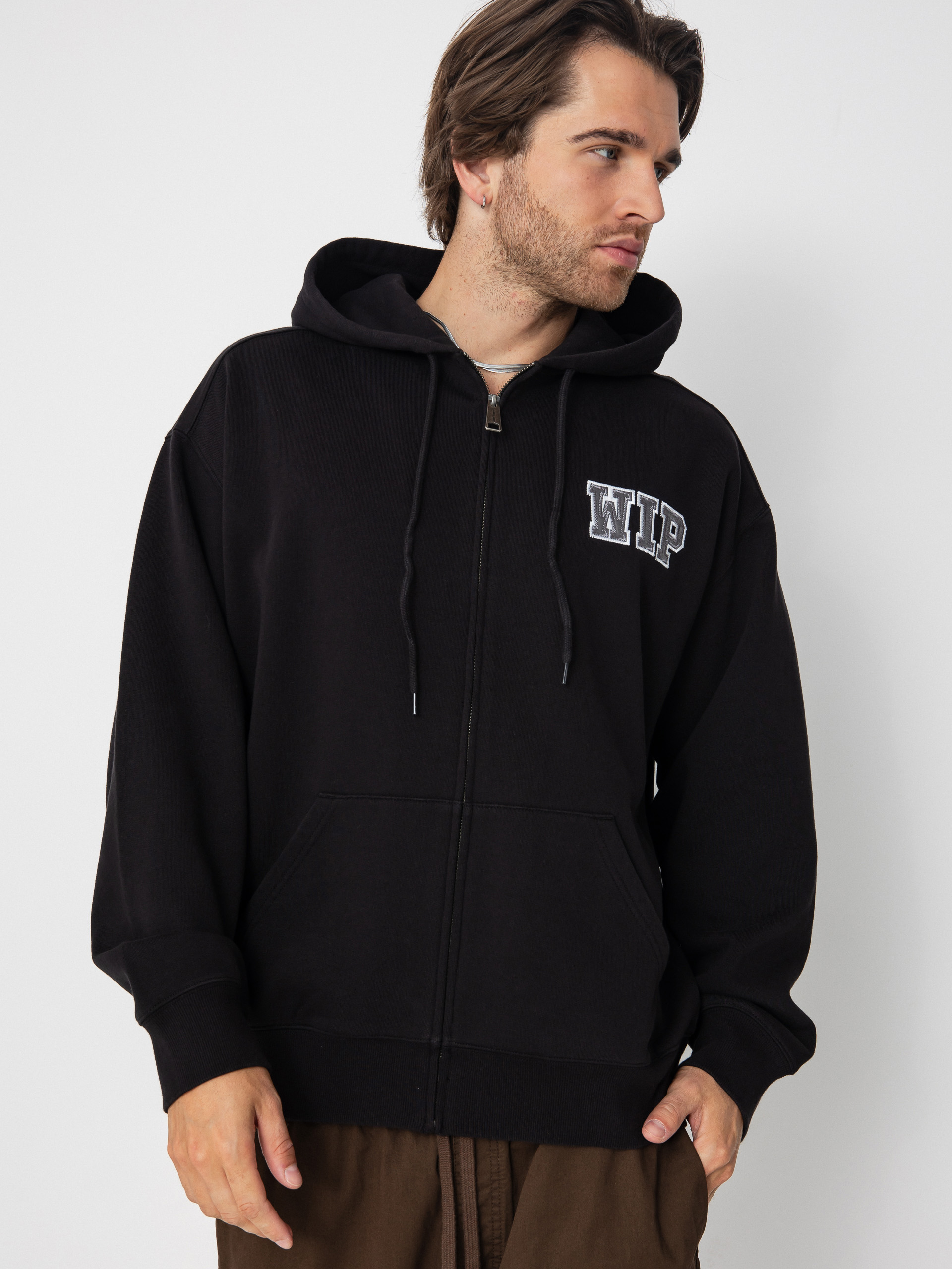 Mikina s kapucňou Carhartt WIP Mini Wip ZHD (black/stone washed)
