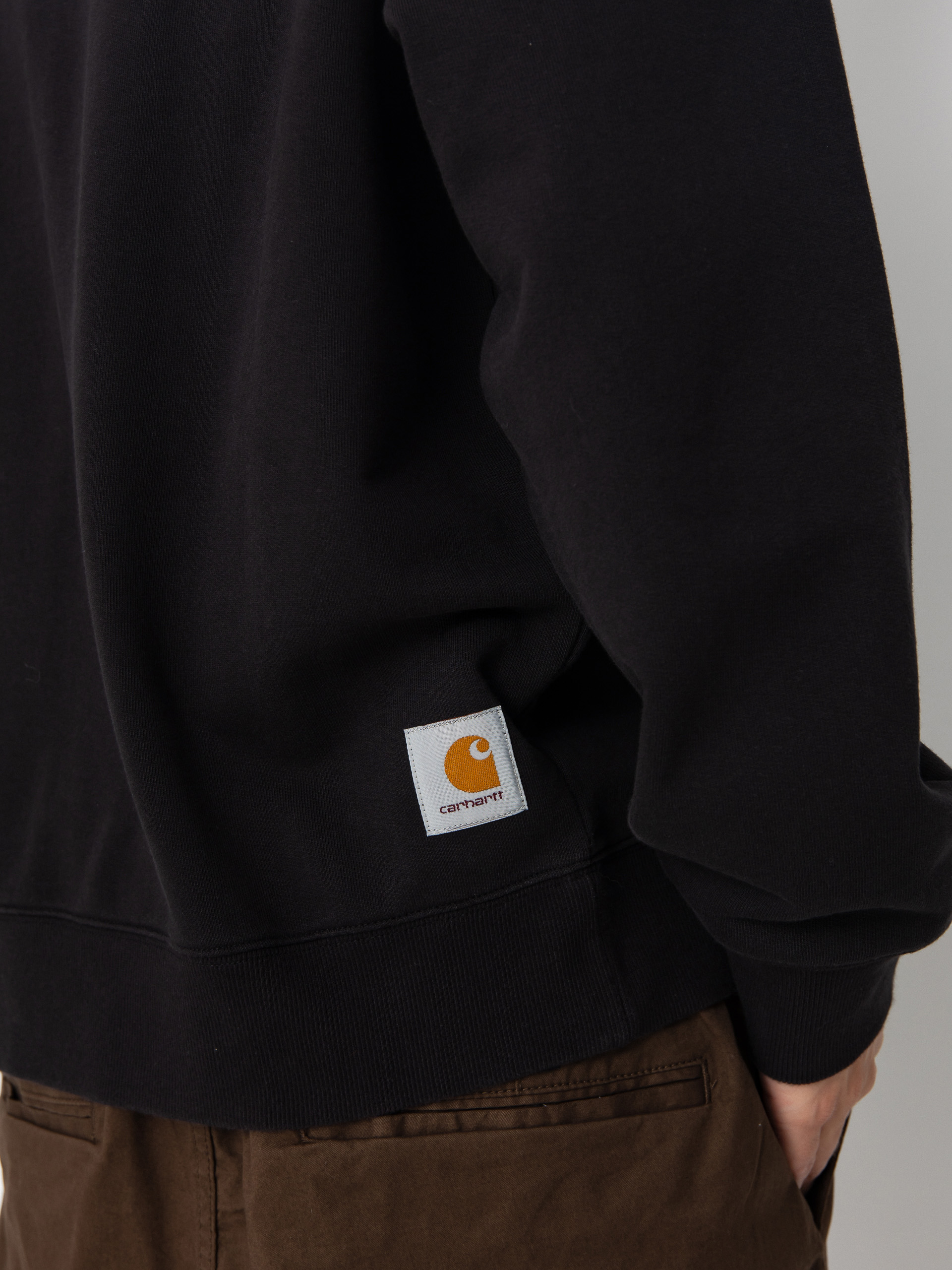 Mikina s kapucňou Carhartt WIP Mini Wip ZHD (black/stone washed)