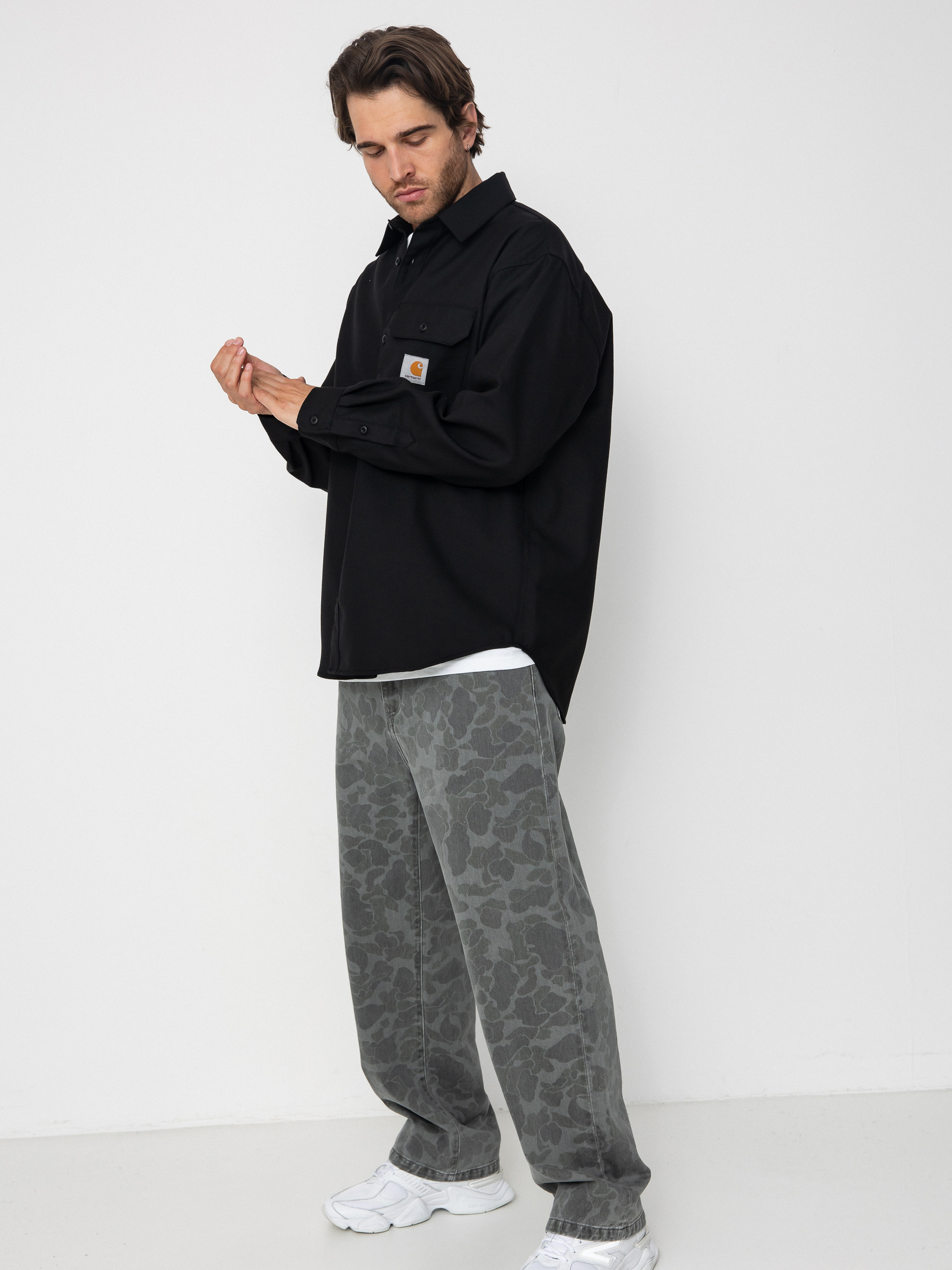 Košeľa Carhartt WIP Ray (black/rigid)