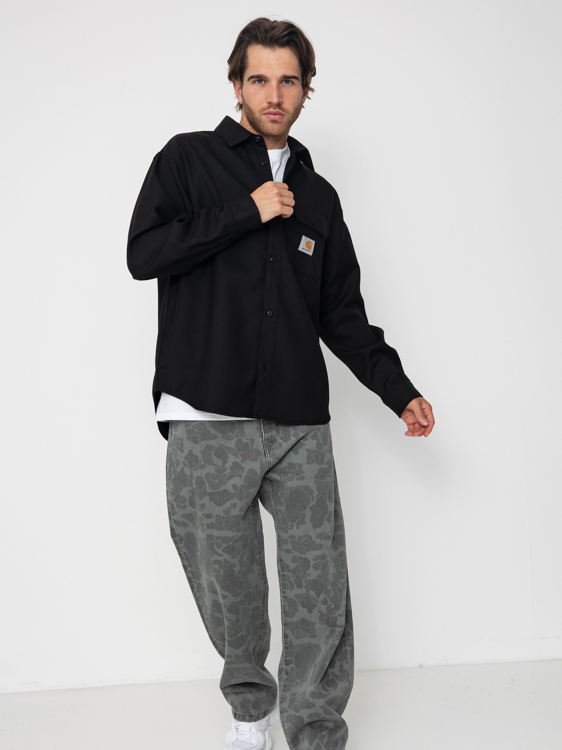 Košeľa Carhartt WIP Ray (black/rigid)