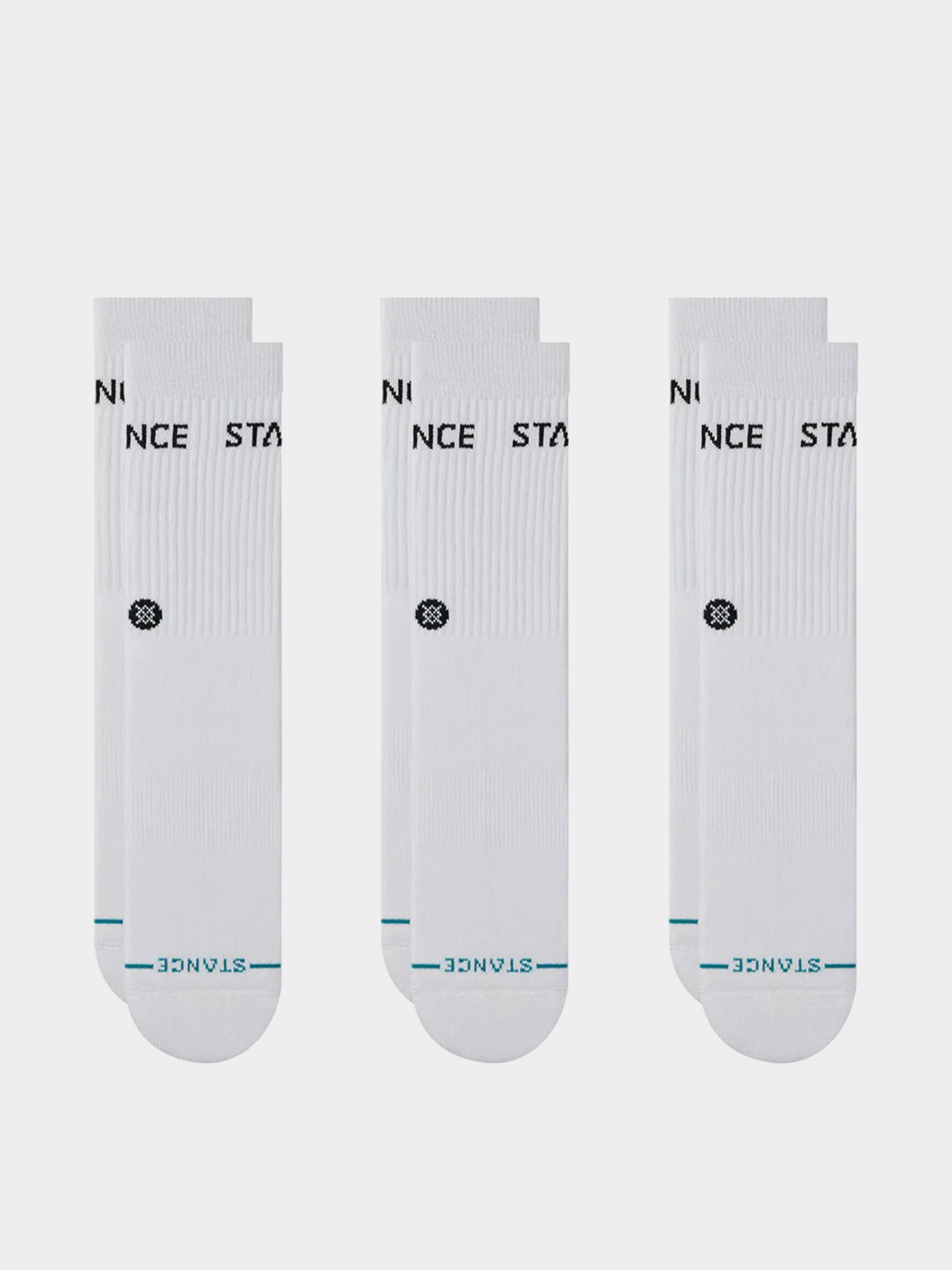 Ponožky Stance Origin 3 Pack Crew (white)
