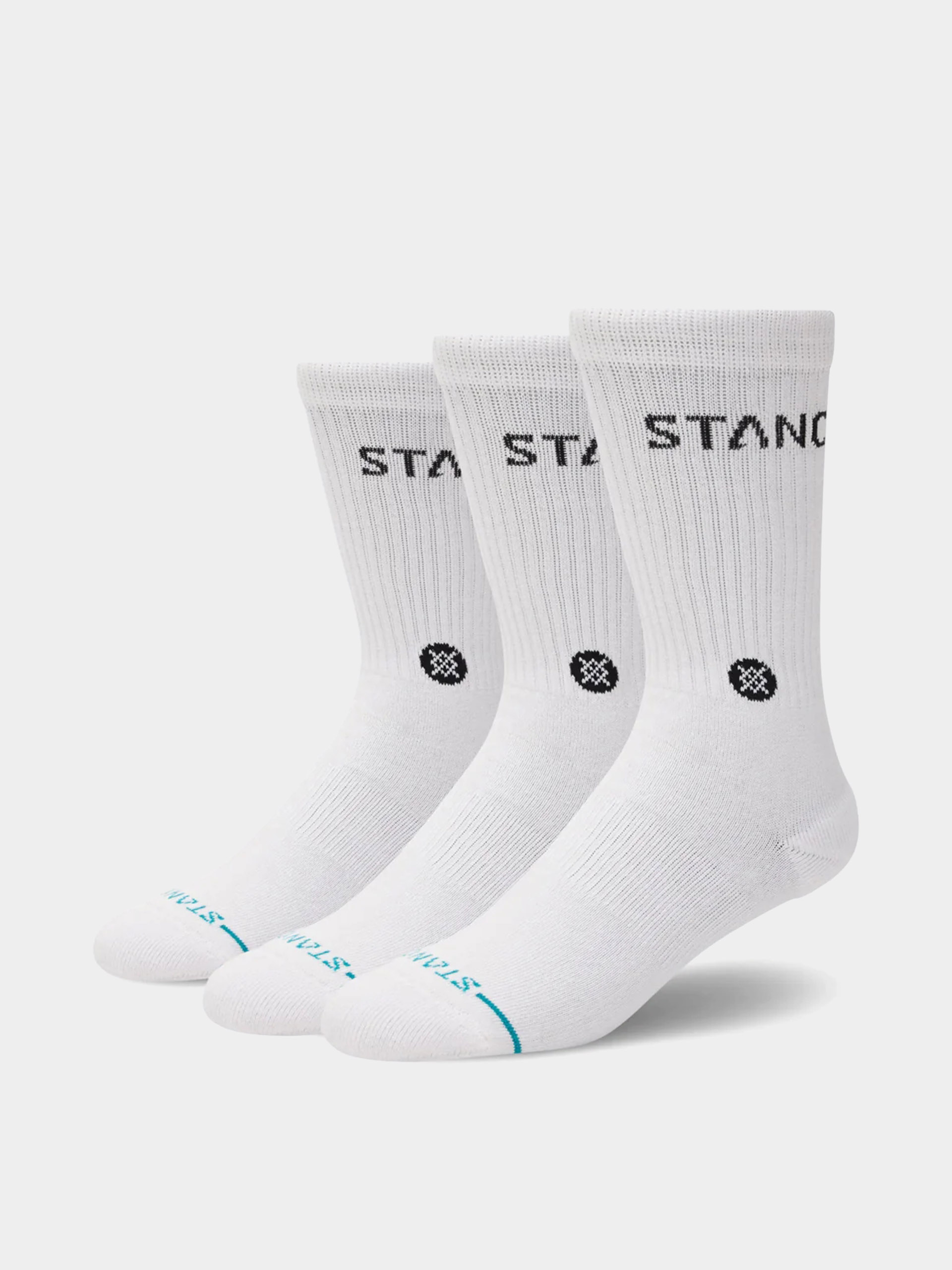 Ponožky Stance Origin 3 Pack Crew (white)