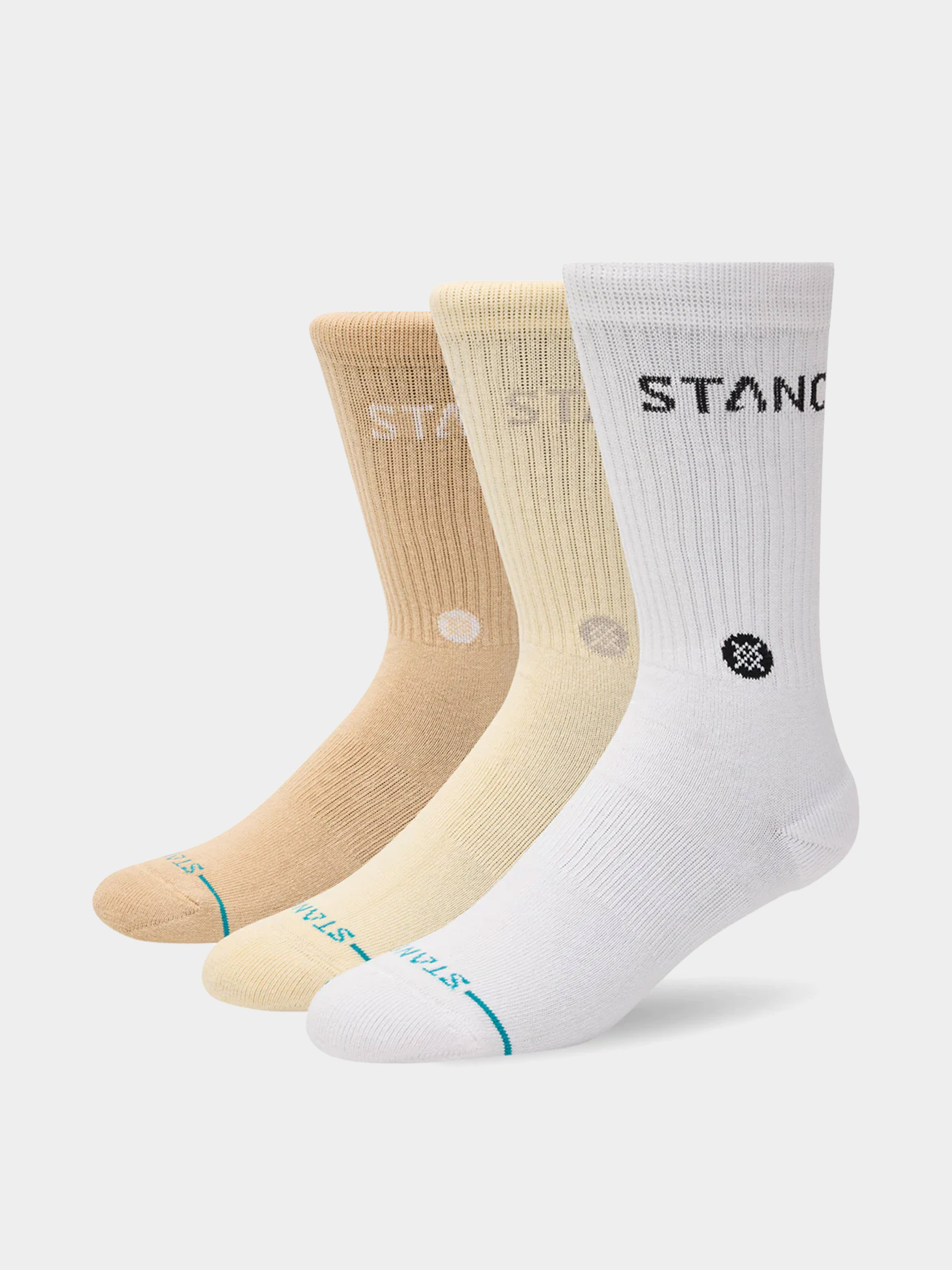 Ponou017eky Stance Origin 3 Pack Crew (cream)