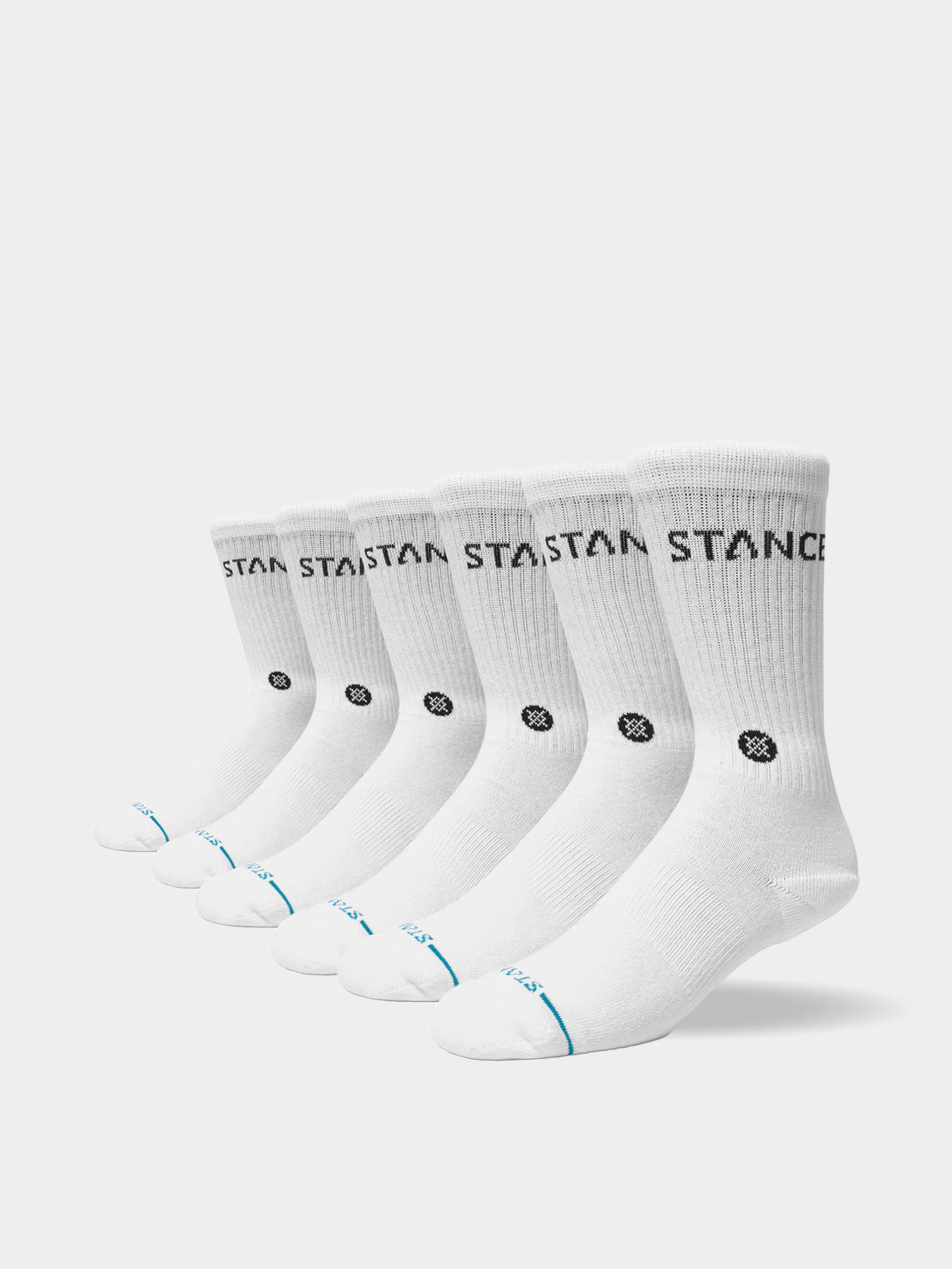 Ponožky Stance Origin 6 Pack Crew (white)