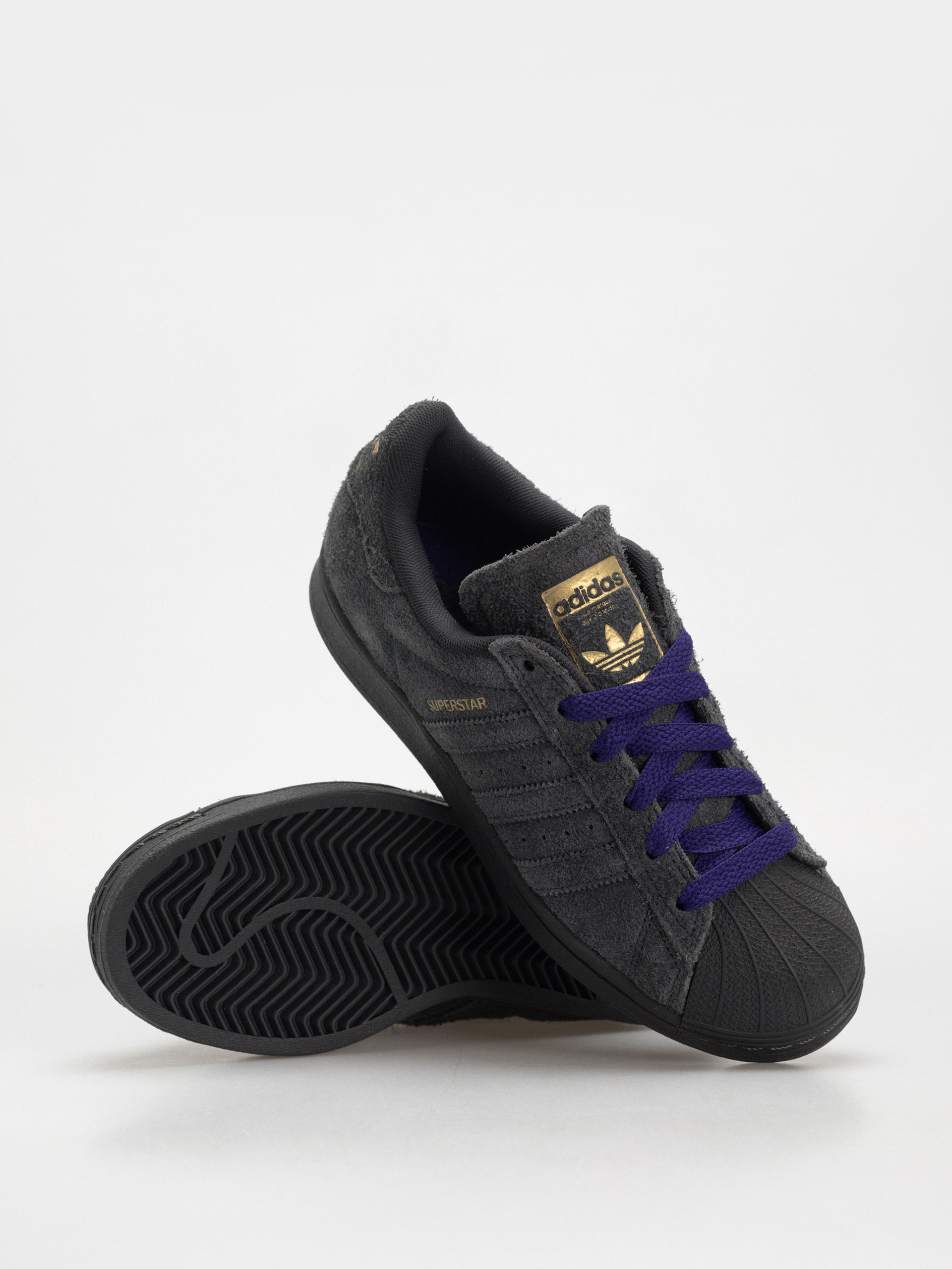 Topánky adidas Superstar Adv (carbon/carbon/cpurpl)