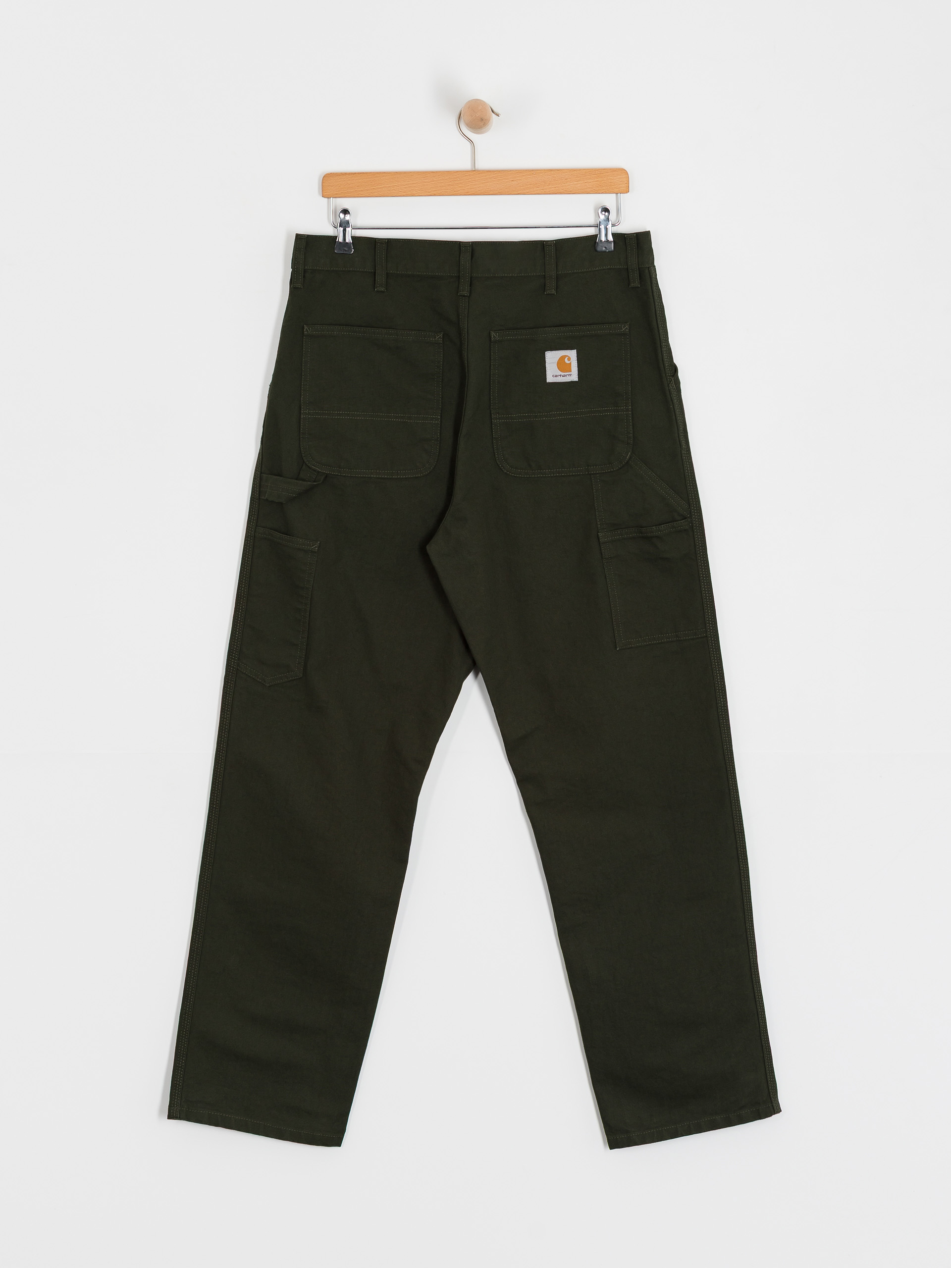 Nohavice Carhartt WIP Single Knee (olive/rinsed)