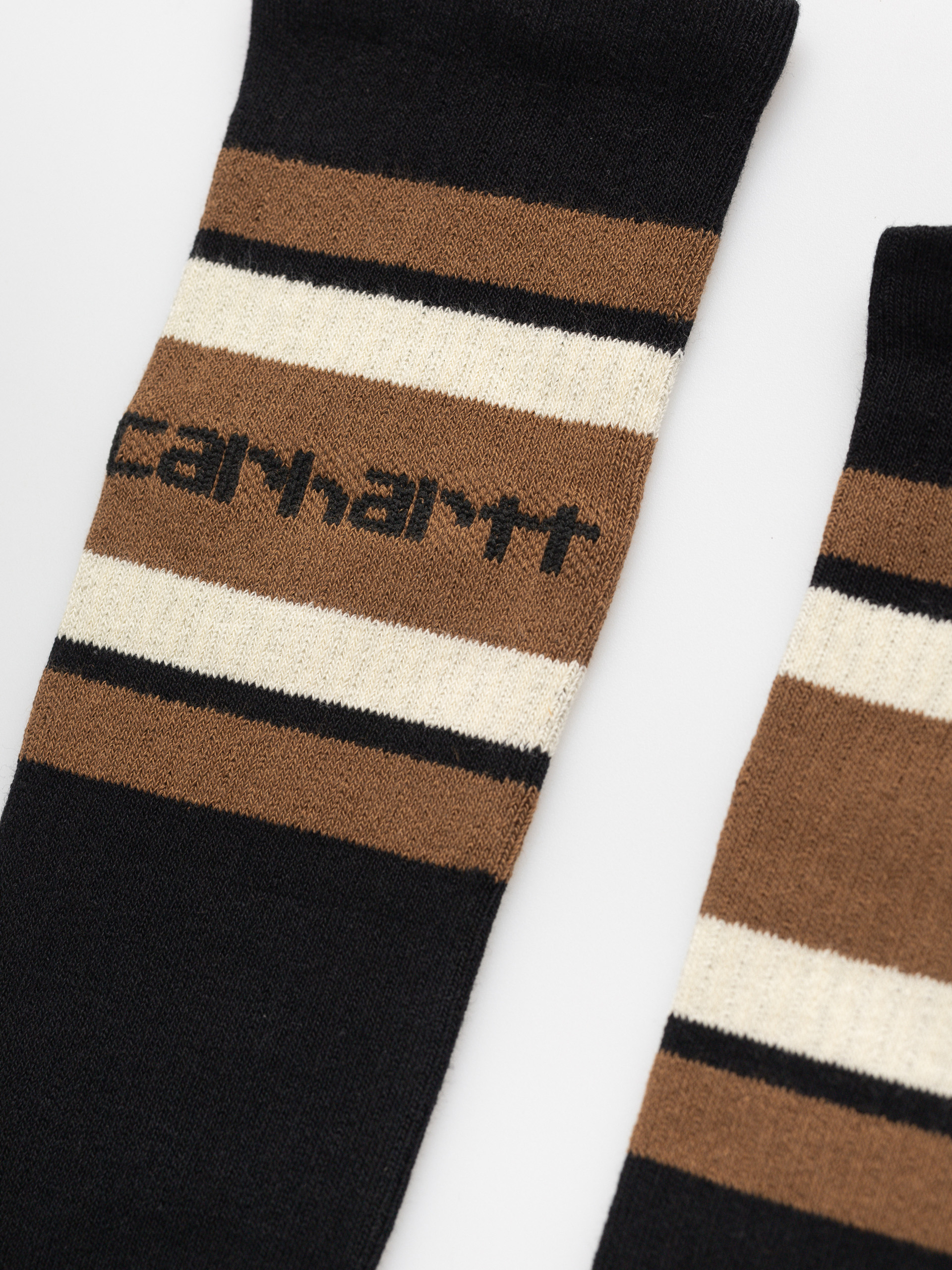 Ponožky Carhartt WIP Connors (black/hamilton brown/salt)