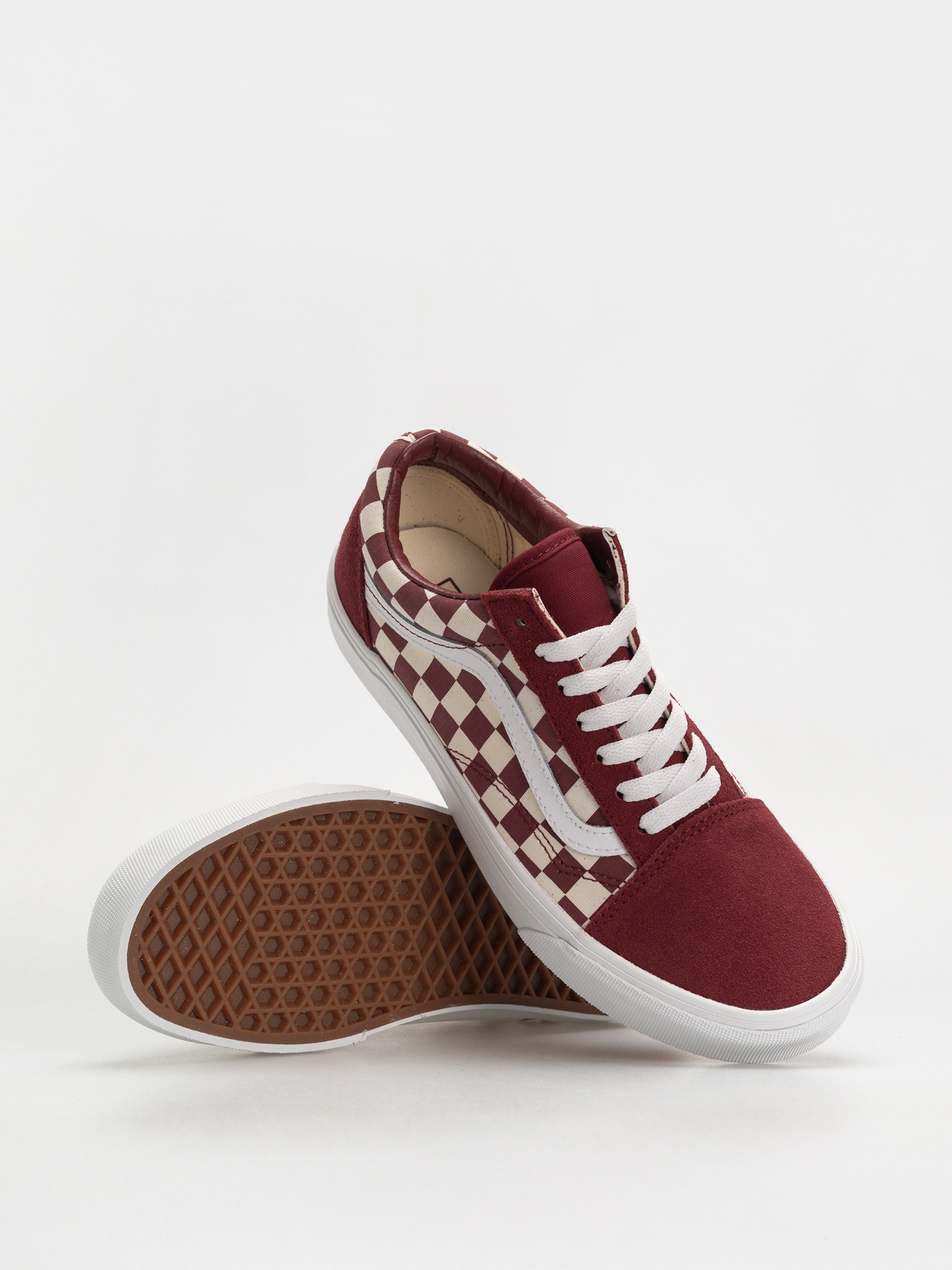 Topánky Vans Old Skool (checkerboard red/white)