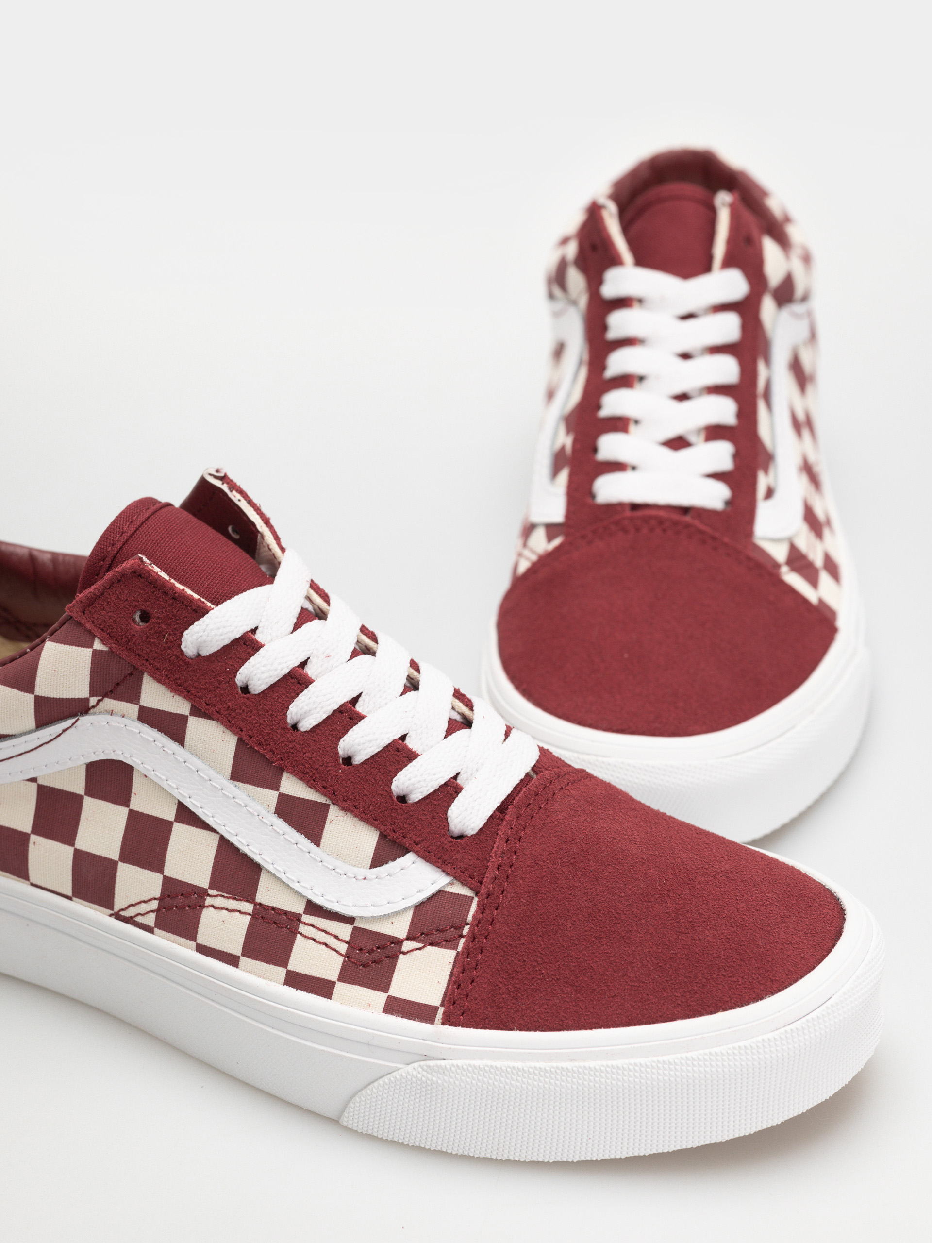 Topánky Vans Old Skool (checkerboard red/white)