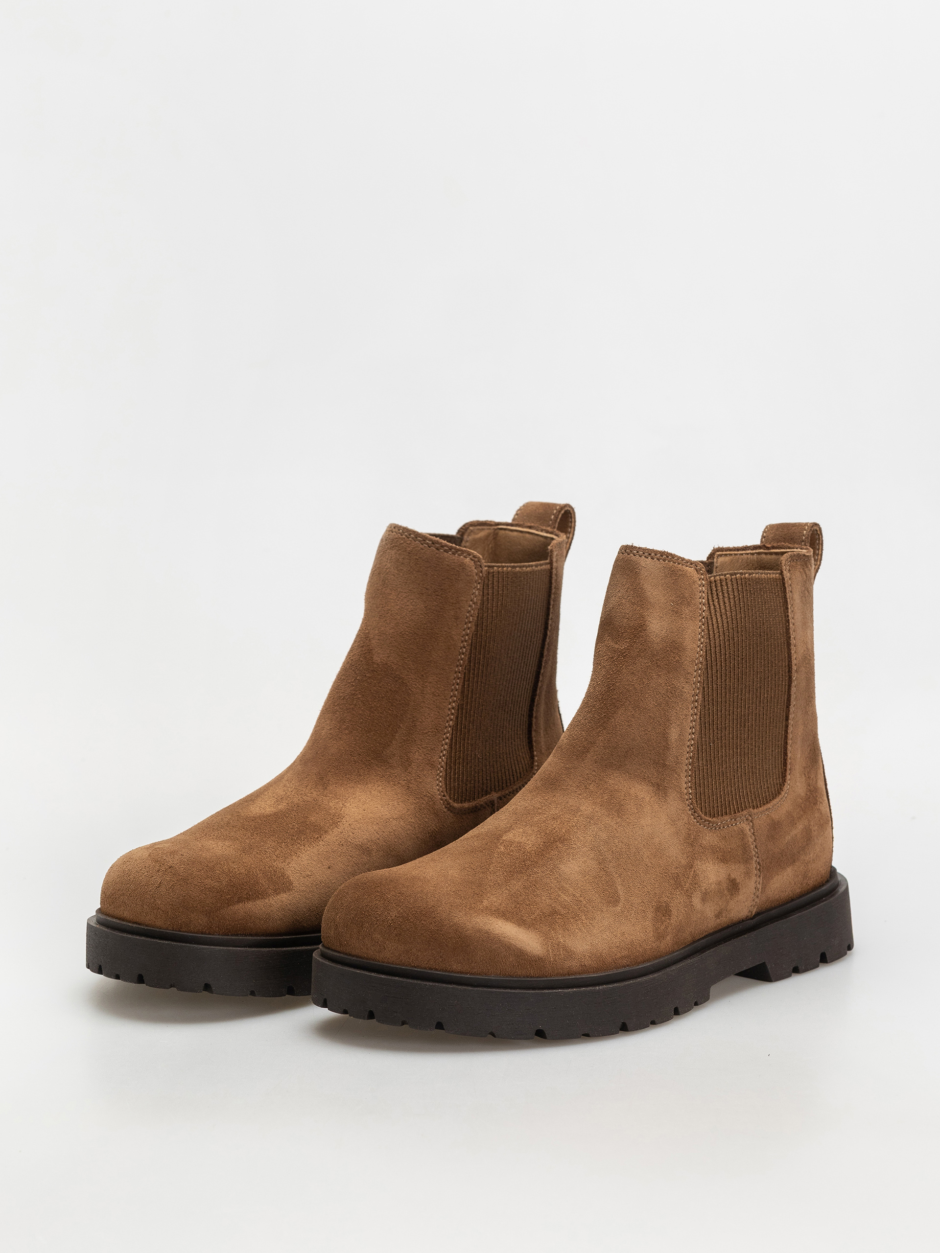 Topánky Birkenstock Highwood Slip On Suede Leather Regular (dark tea)