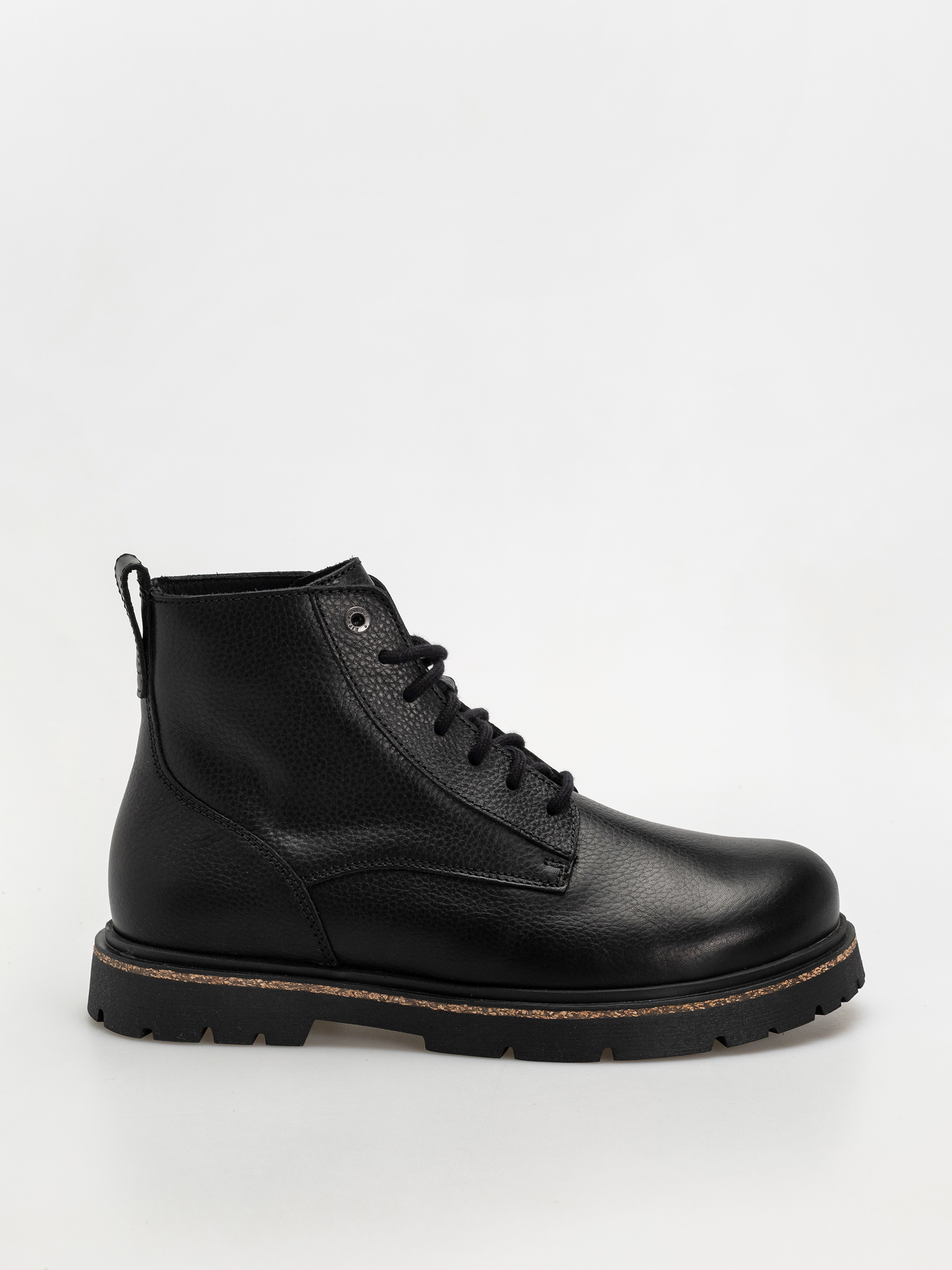 Topu00e1nky Birkenstock Highwood Lace Mid Natural Leather Regular (black)