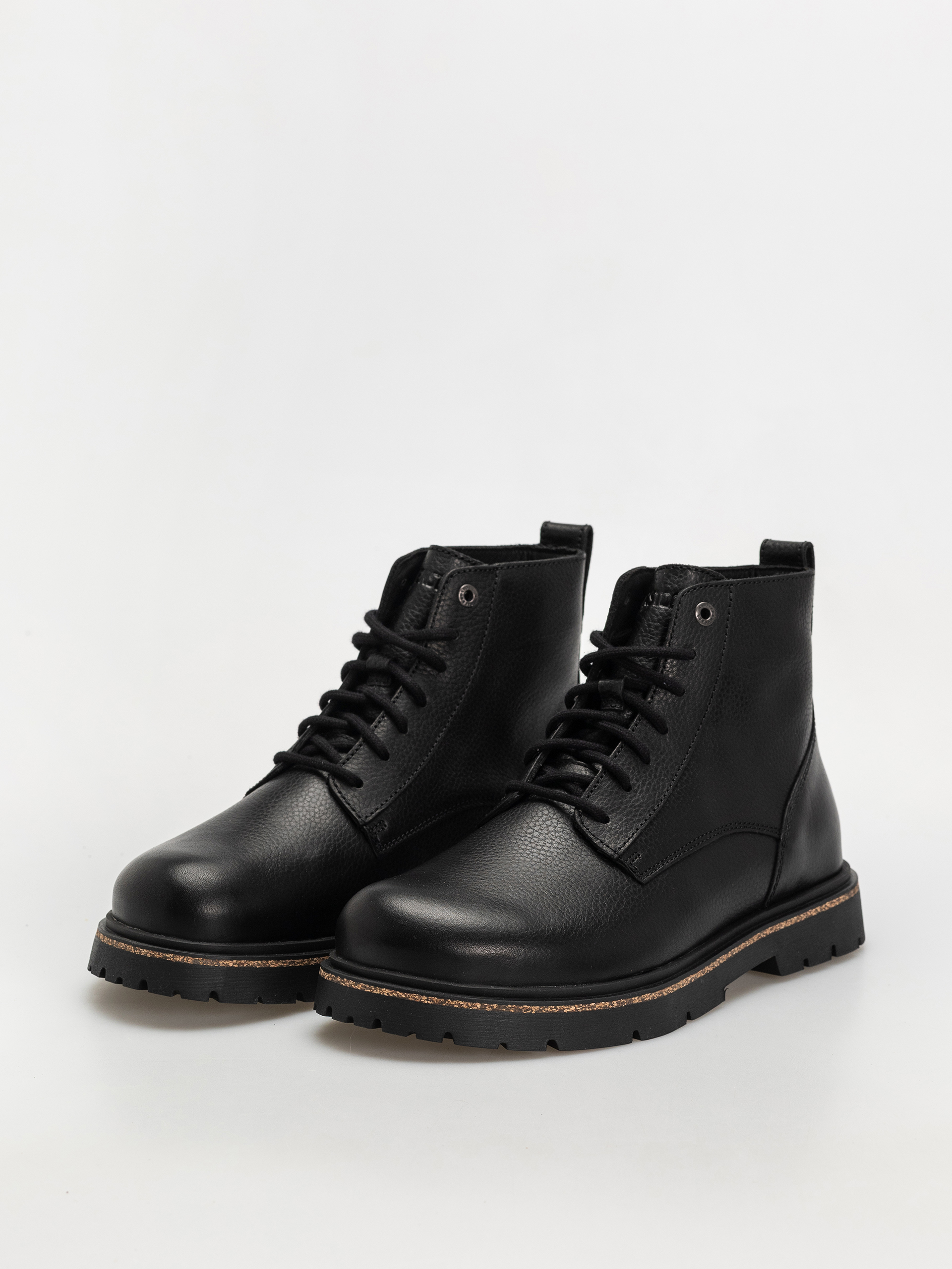 Topánky Birkenstock Highwood Lace Mid Natural Leather Regular (black)