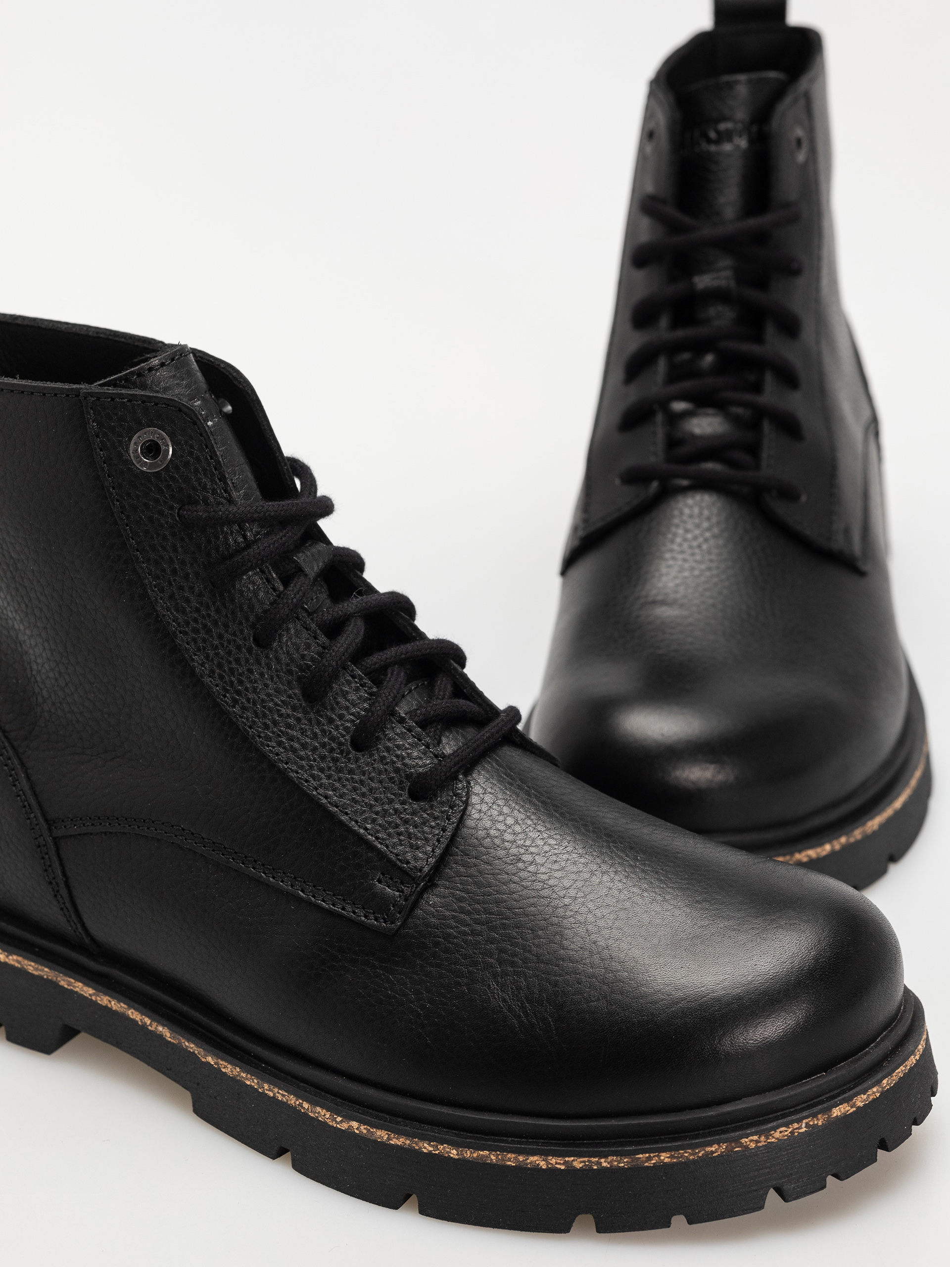 Topánky Birkenstock Highwood Lace Mid Natural Leather Regular (black)