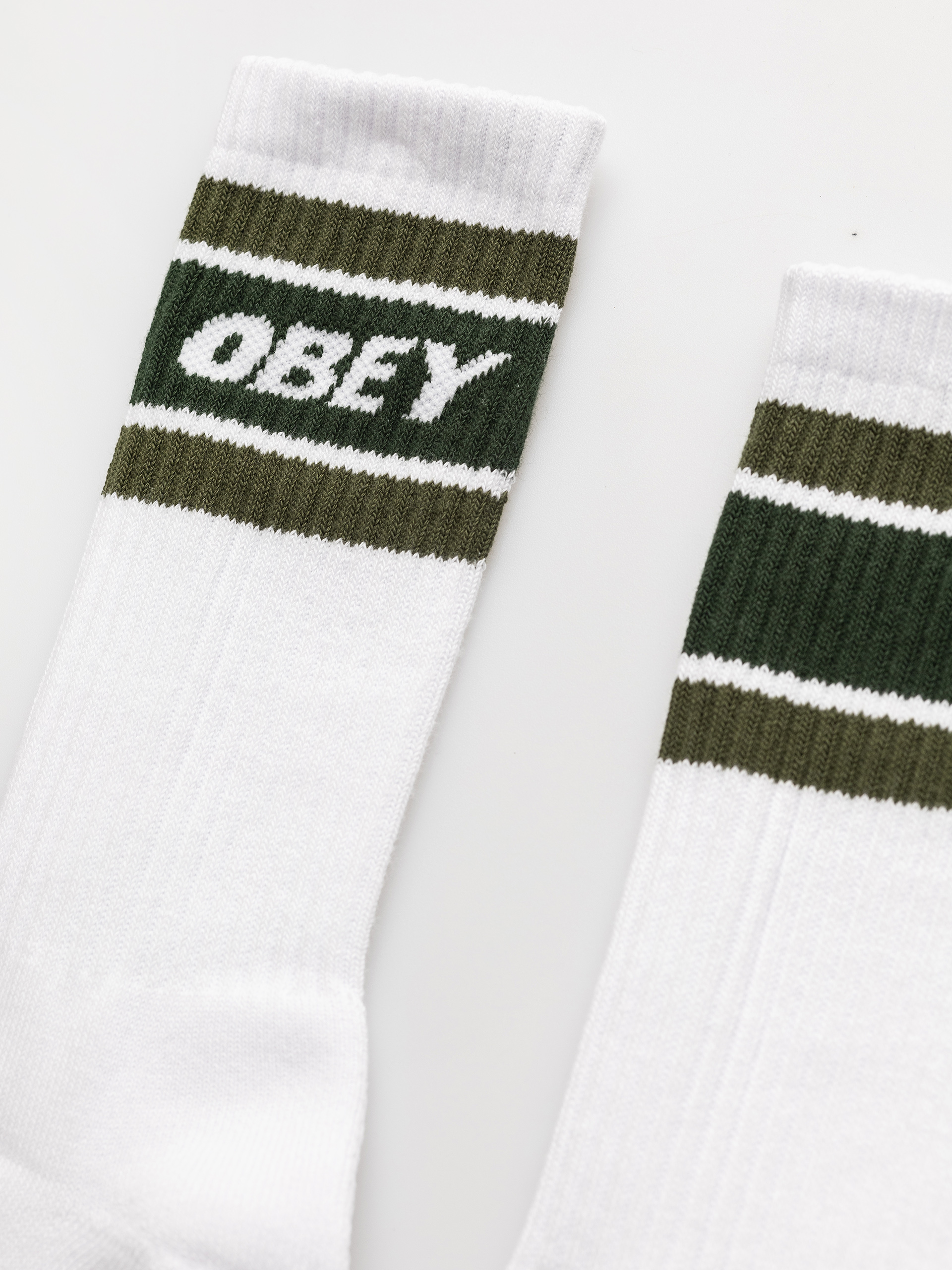 Ponožky OBEY Cooper II (white / kombu green)