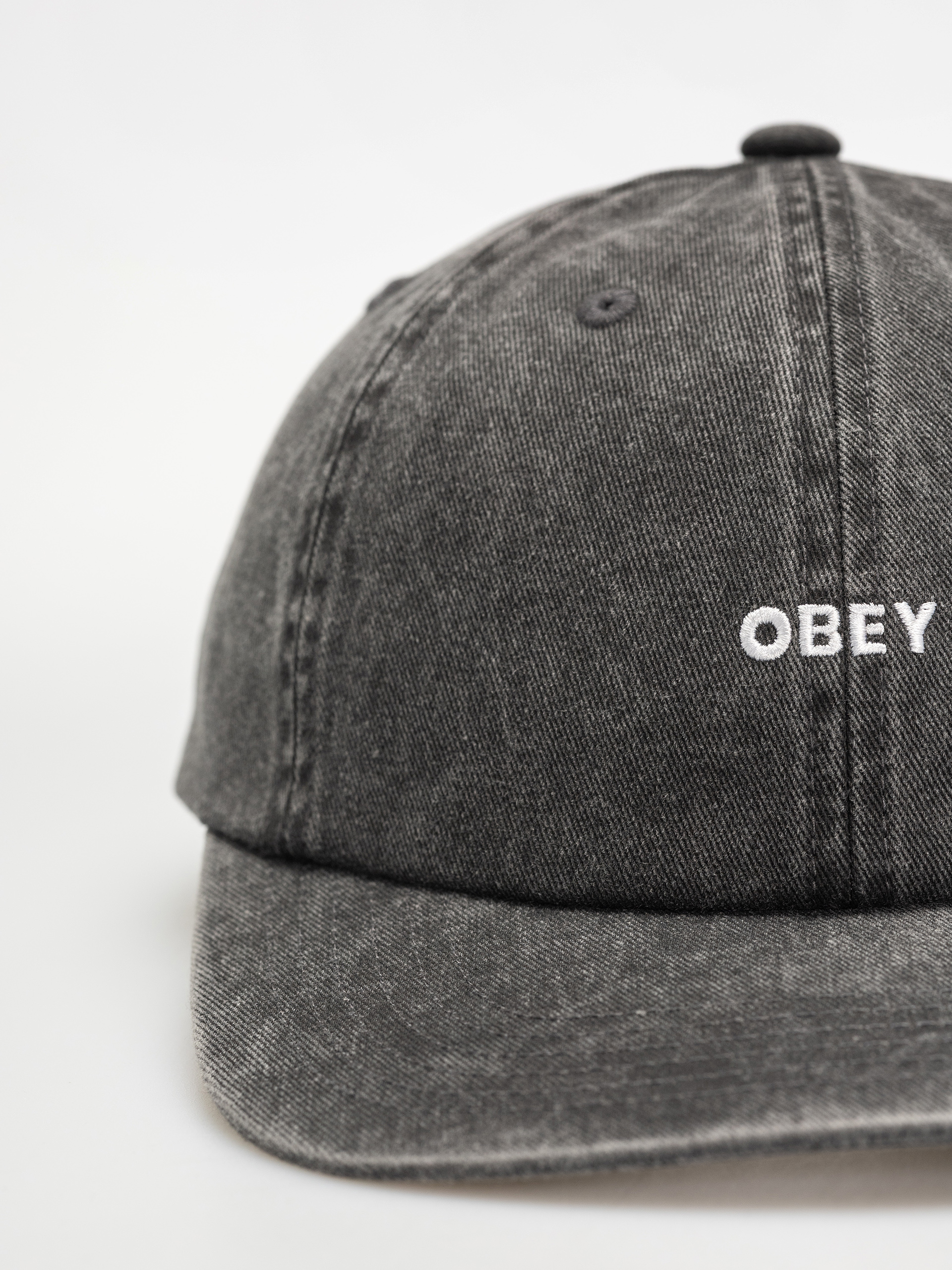 Šiltovka OBEY Pigment Bold 6 Panel Strapback (pigment black)
