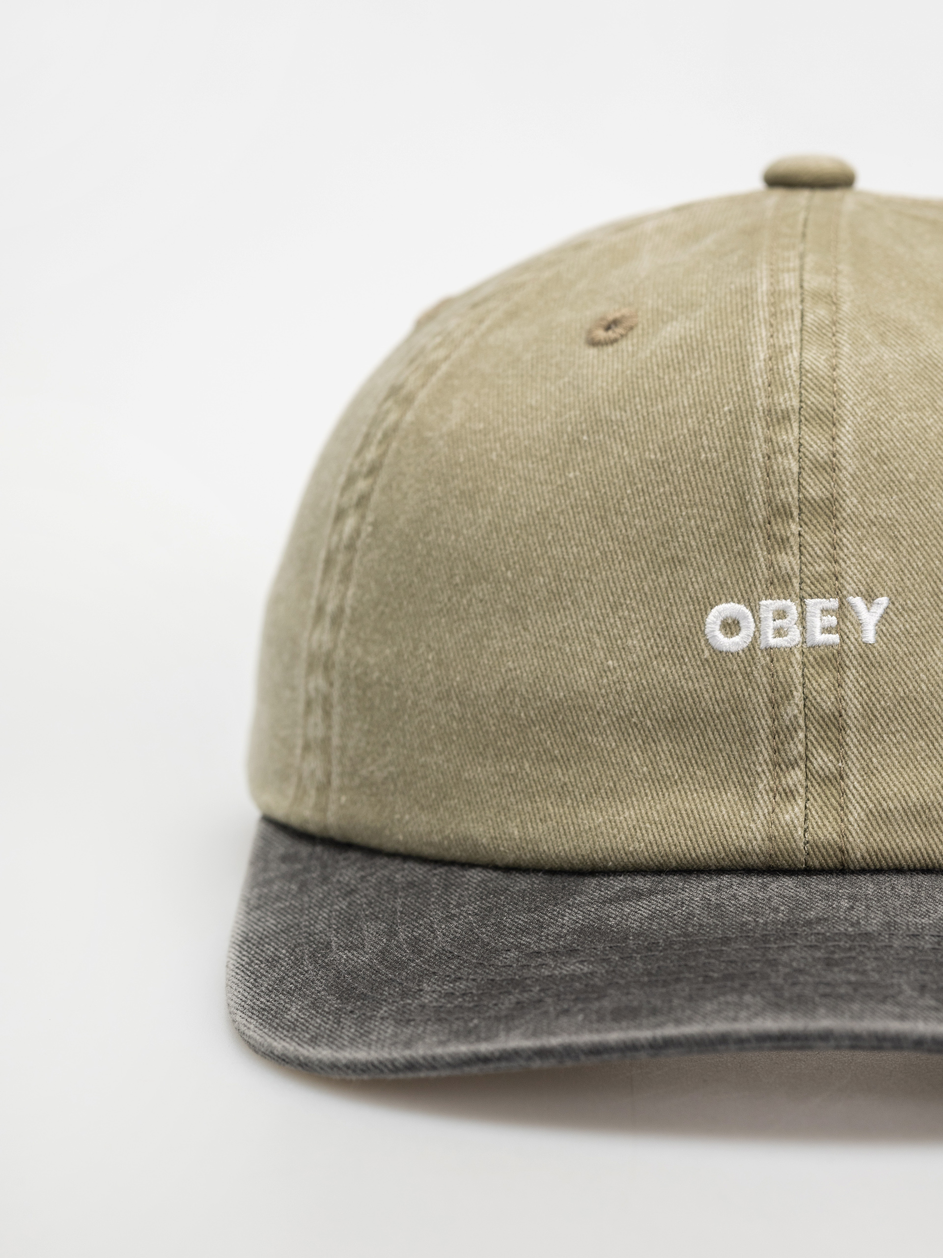 Šiltovka OBEY Pigment Bold 6 Panel Strapback (pigment khaki multi)