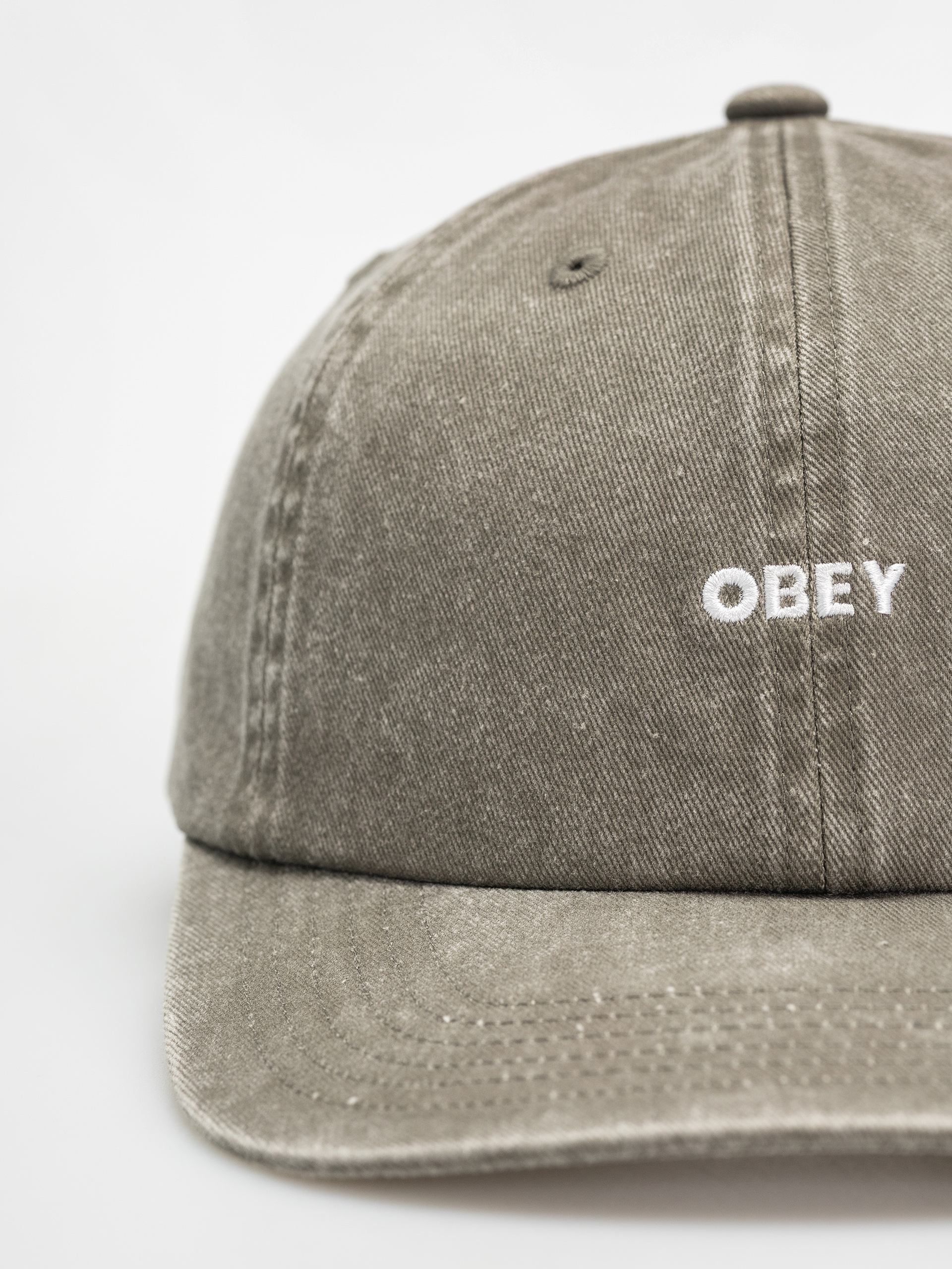Šiltovka OBEY Pigment Bold 6 Panel Strapback (pigment olive)